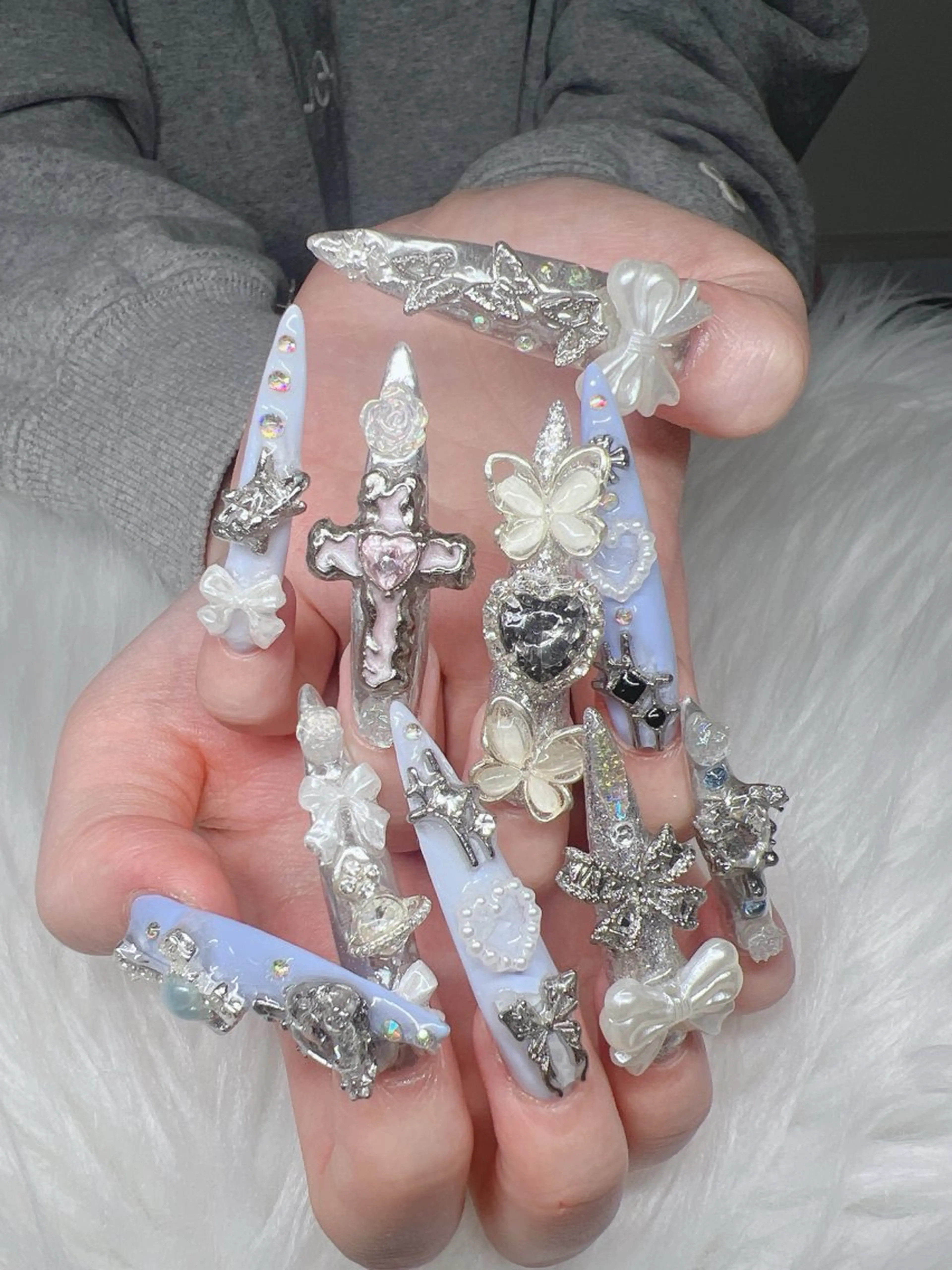 ネイル ハンドネイル Lee Nails チップ長さだし専門店のネイルデザイン