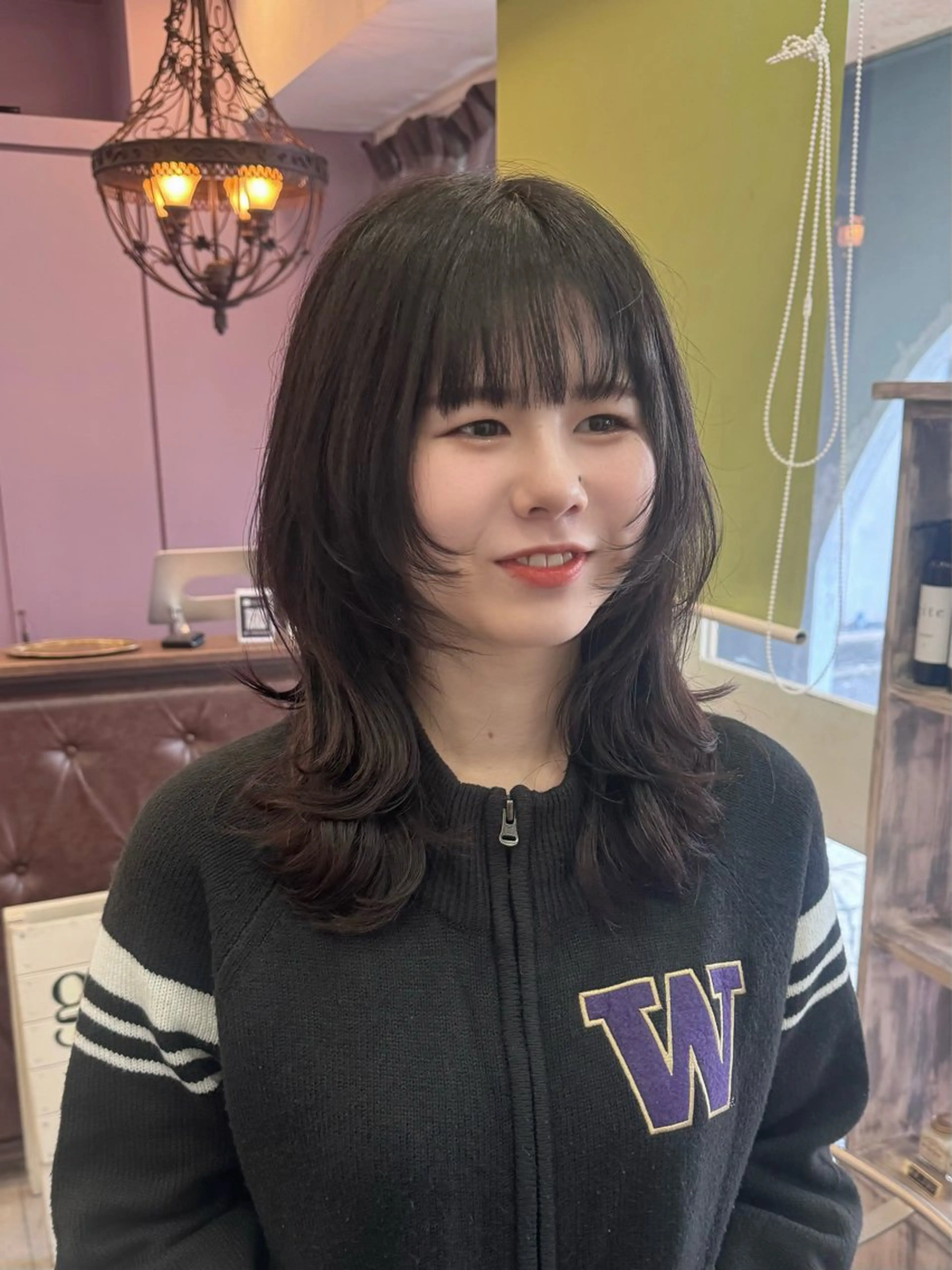 セミロング ウルフカット カット ウルフ/レイヤー /髪質改善　ナユタのヘアスタイル