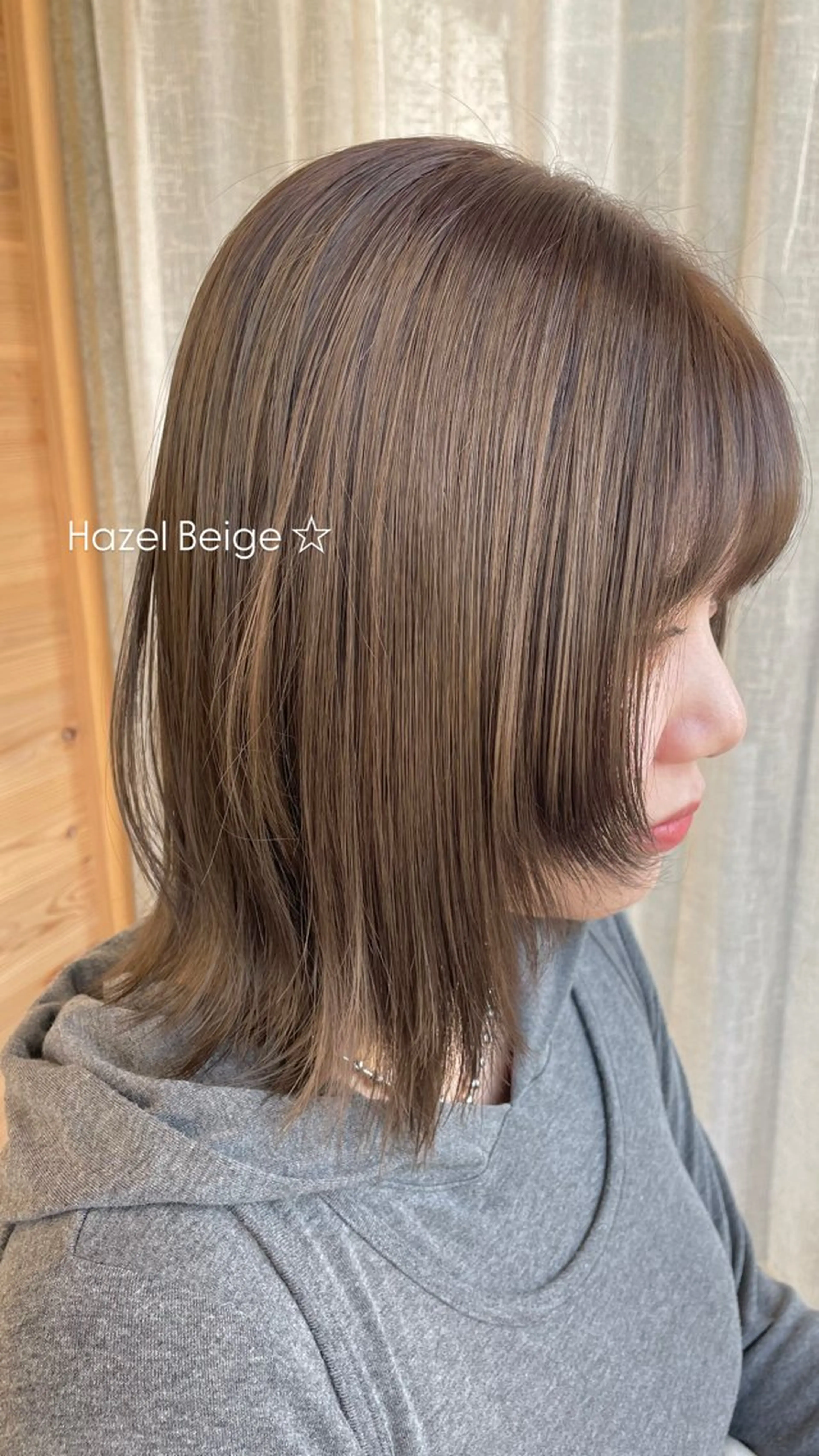 カラー ベージュカラー ブリーチ ヘーゼル カット ヘアカラー トリートメント 『SiLO』 rumiのヘアスタイル