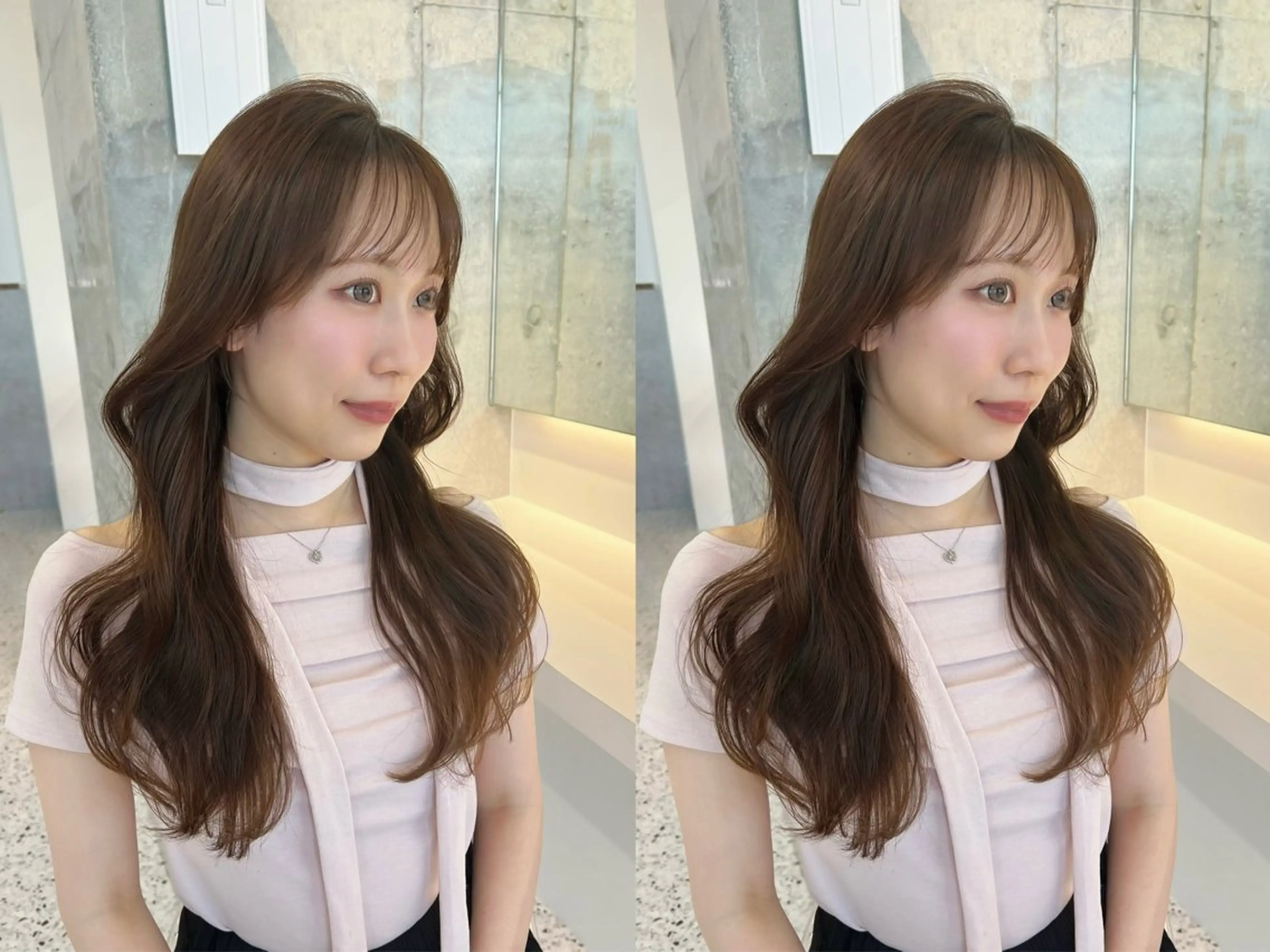 ロング レイヤーカット カット ヘアカラー 🎀透明感カラー shizuka🎀のヘアスタイル