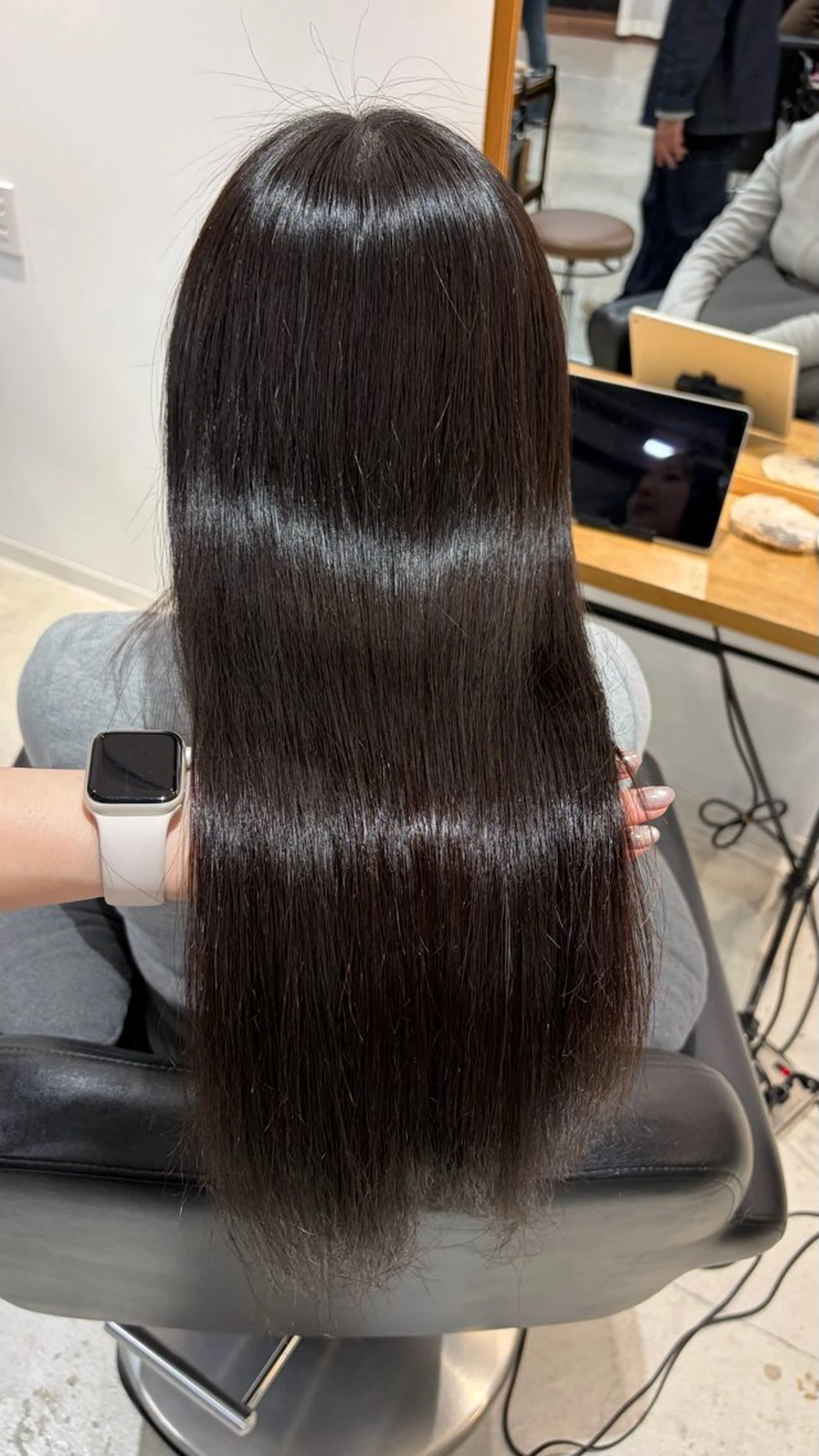 ロング 縮毛矯正 ここね/透明感 カラー/ナチュラルのヘアスタイル