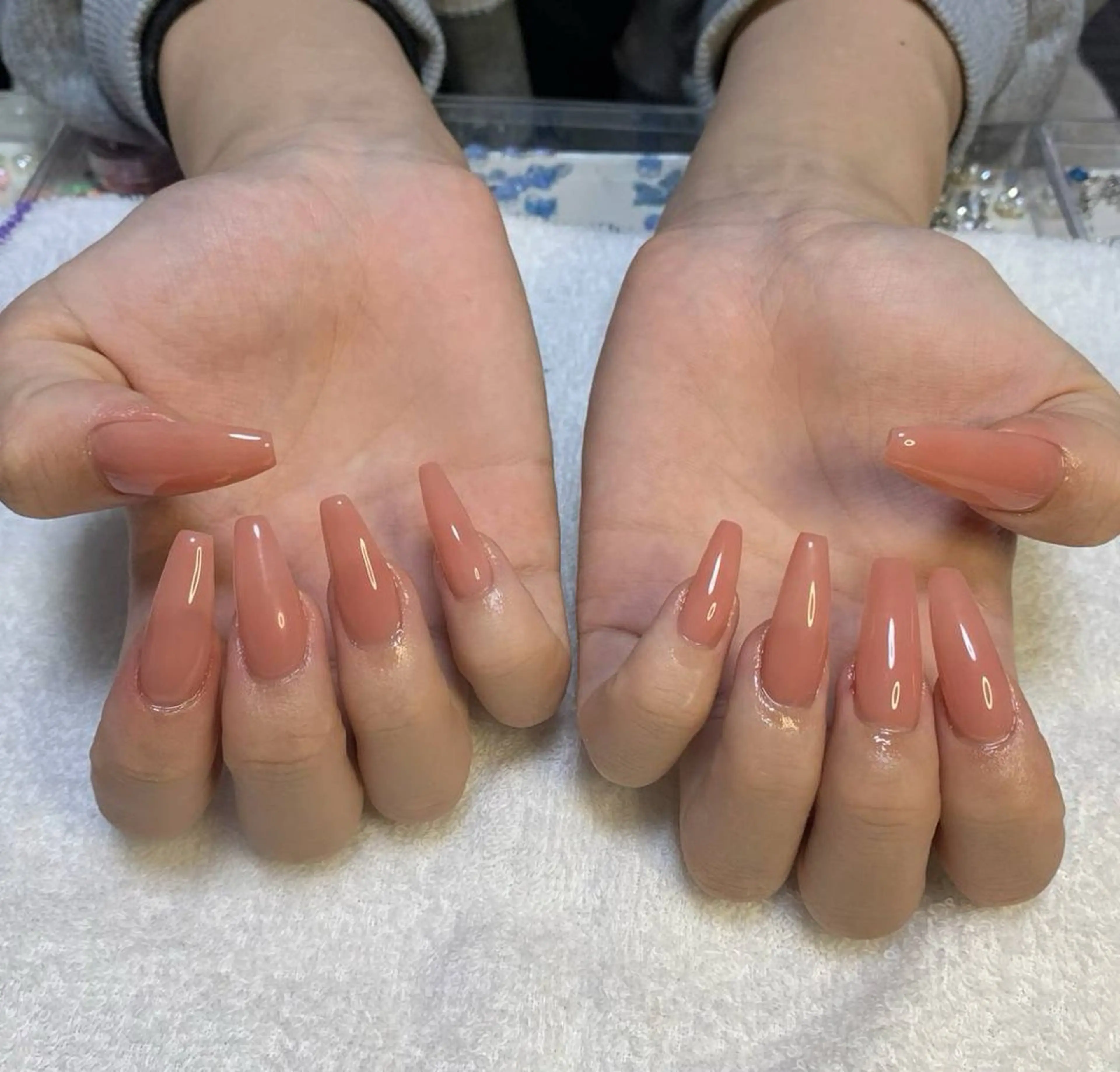 ネイル 長さ出し ハンドネイル フットネイル MHR nailのネイルデザイン