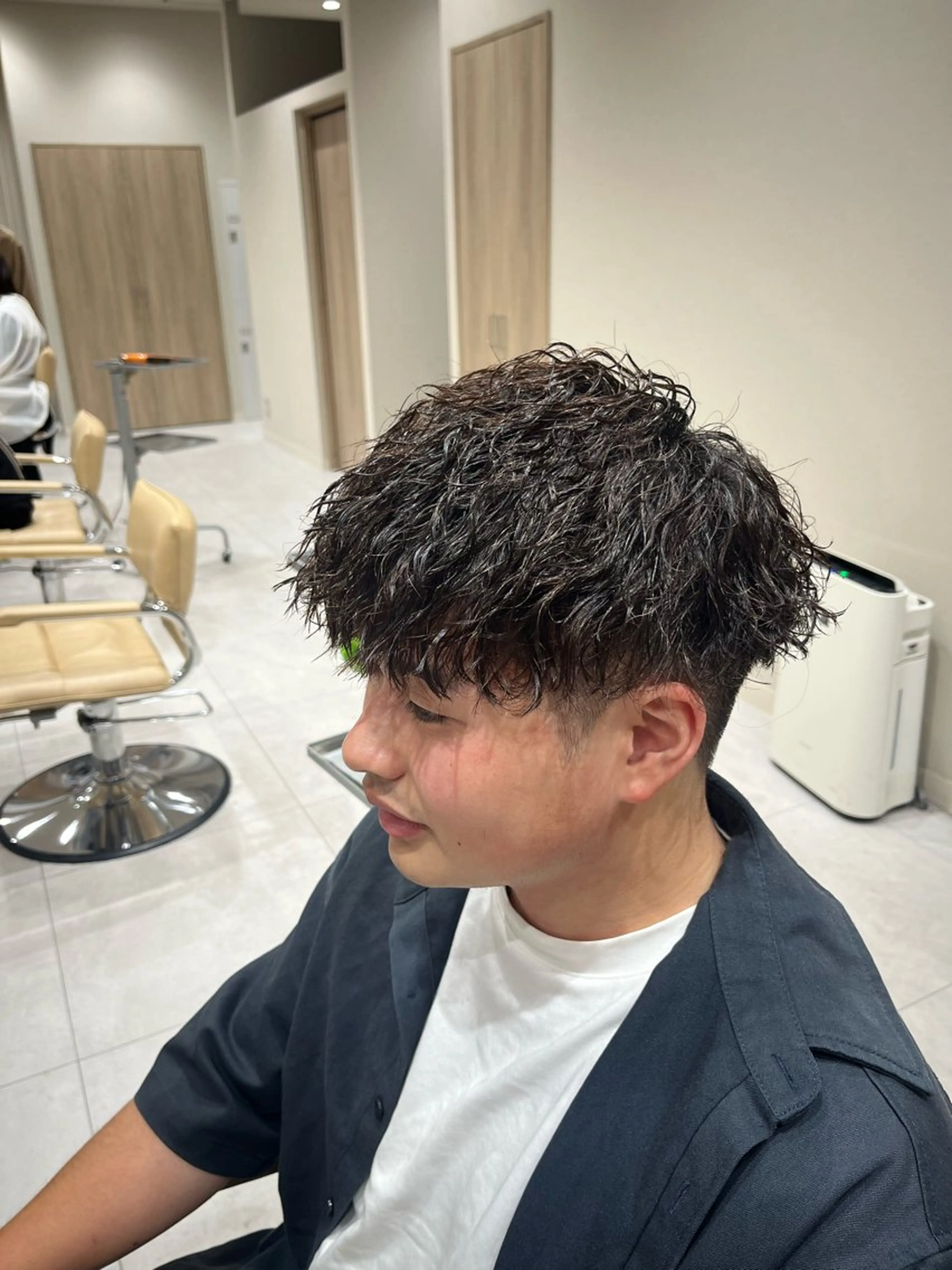 パーマ メンズ メンズパーマ メンズショート メンズツイストパーマ ツイストパーマ カット パーマ Ken 縮毛矯正/韓国風ヘアのヘアスタイル