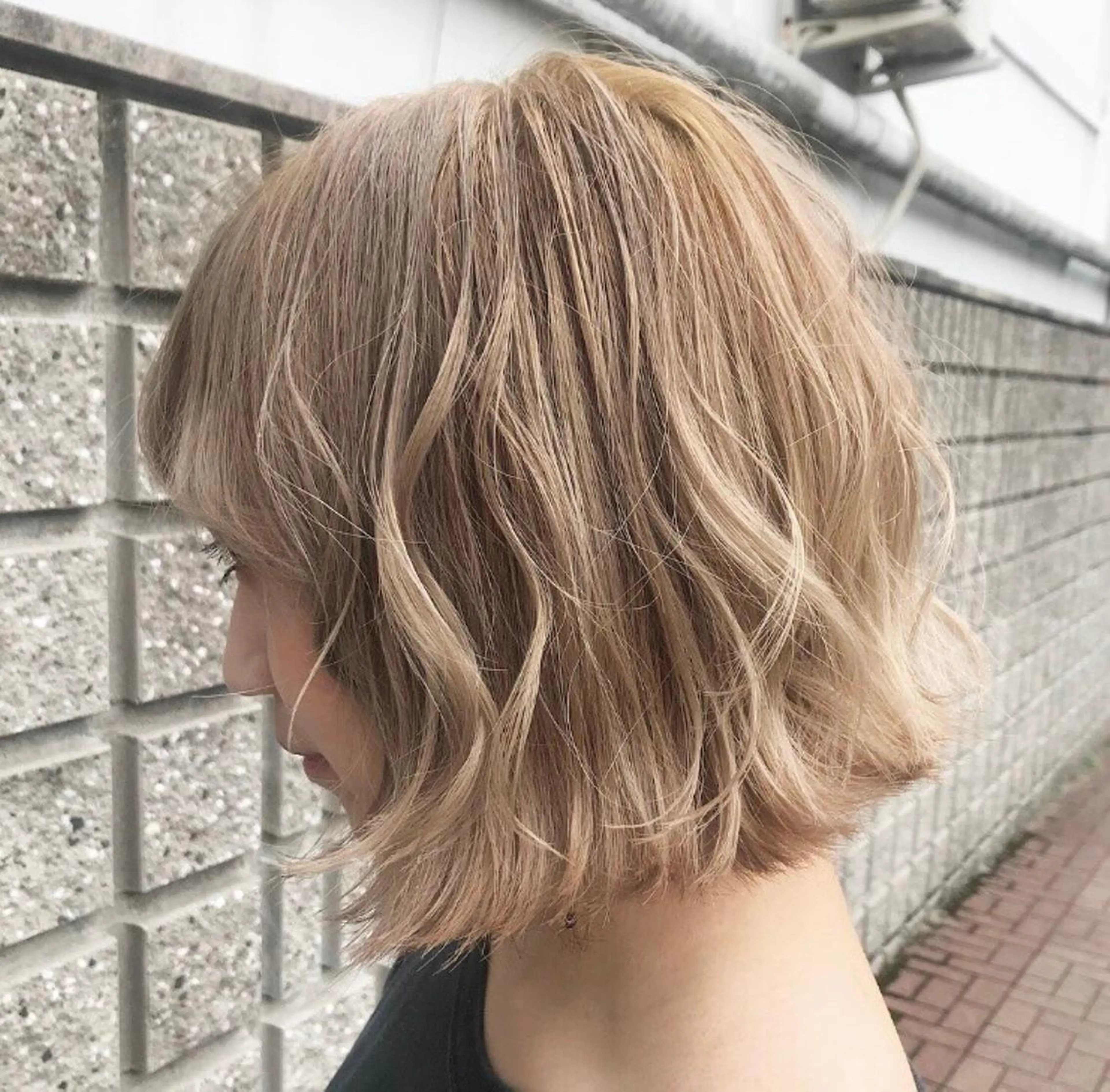 ミディアム 艶カラー/フェイス レイヤー/たむのヘアスタイル