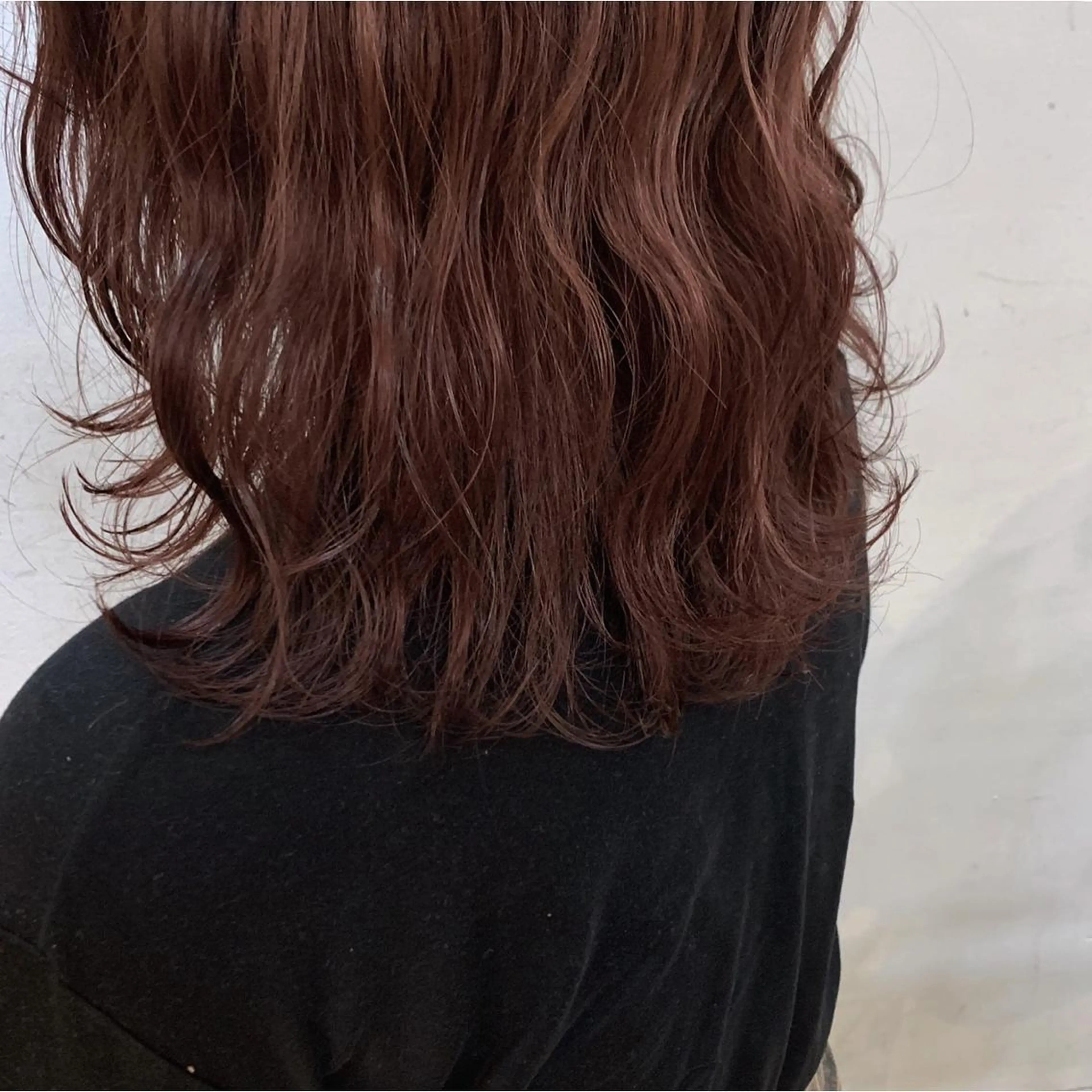 カラー センターパート／マッ シュ／パーマ　あさみのヘアスタイル