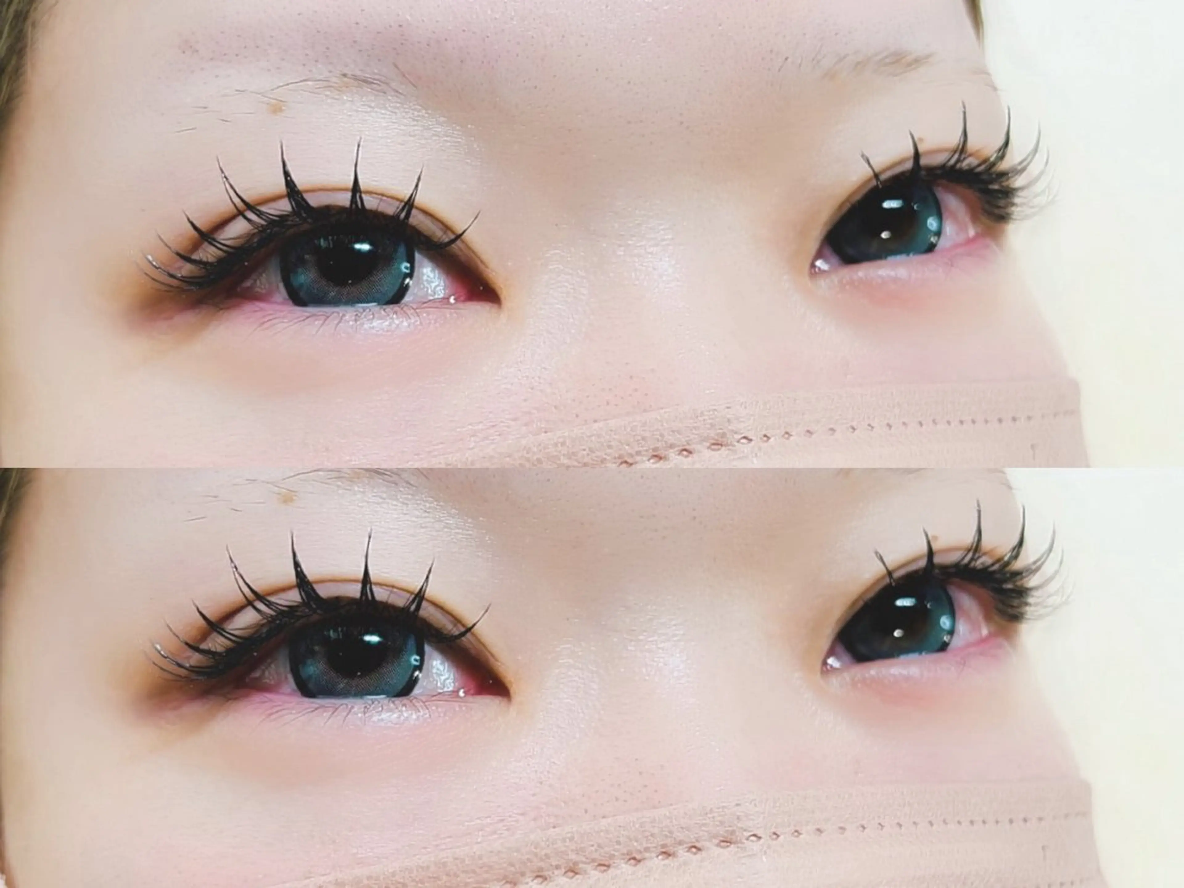 マツエク・マツパ 付け放題 バインドロック 束感まつ毛 フラットラッシュ パリジェンヌラッシュリフト マツエク AURORA RINAのマツエク・マツパデザイン