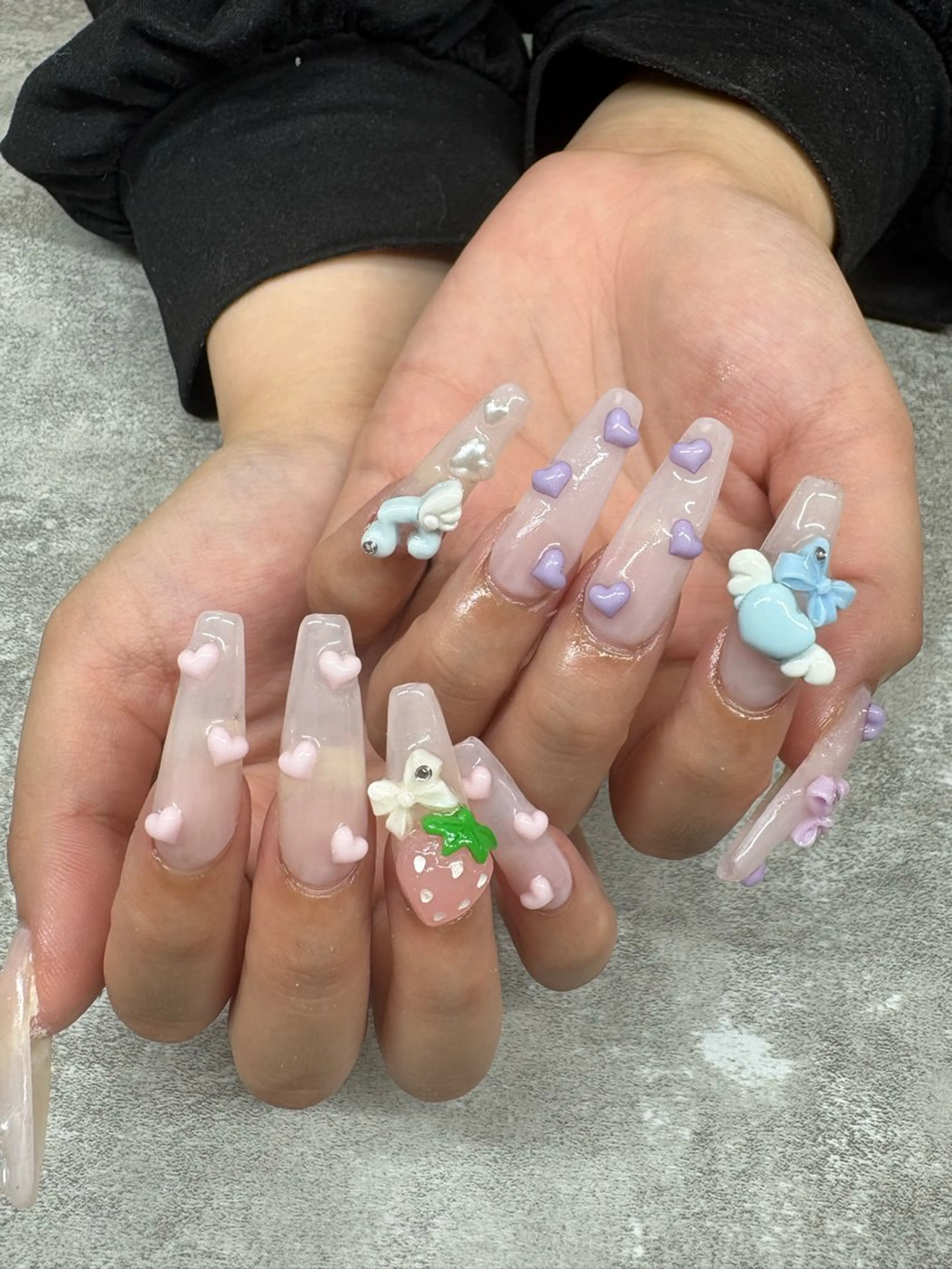 ネイル オーロラネイル ボルドー クリアネイル フラッシュネイル フットネイル ハンドネイル パラジェルフィルイン マグネット/倉持のネイルデザイン