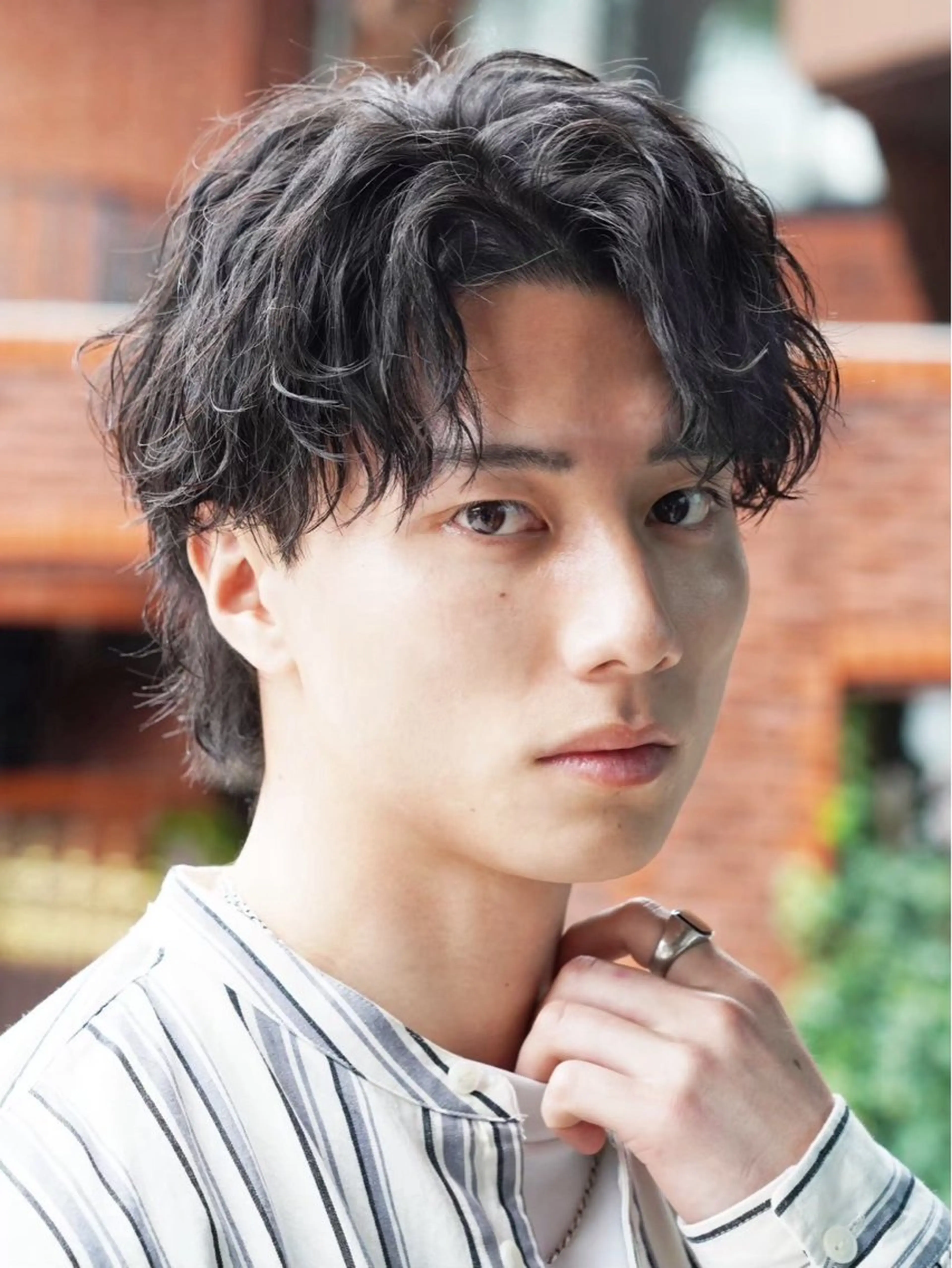 ミディアム メンズ 人見知りさんでも安心 奥田 里佳子のヘアスタイル