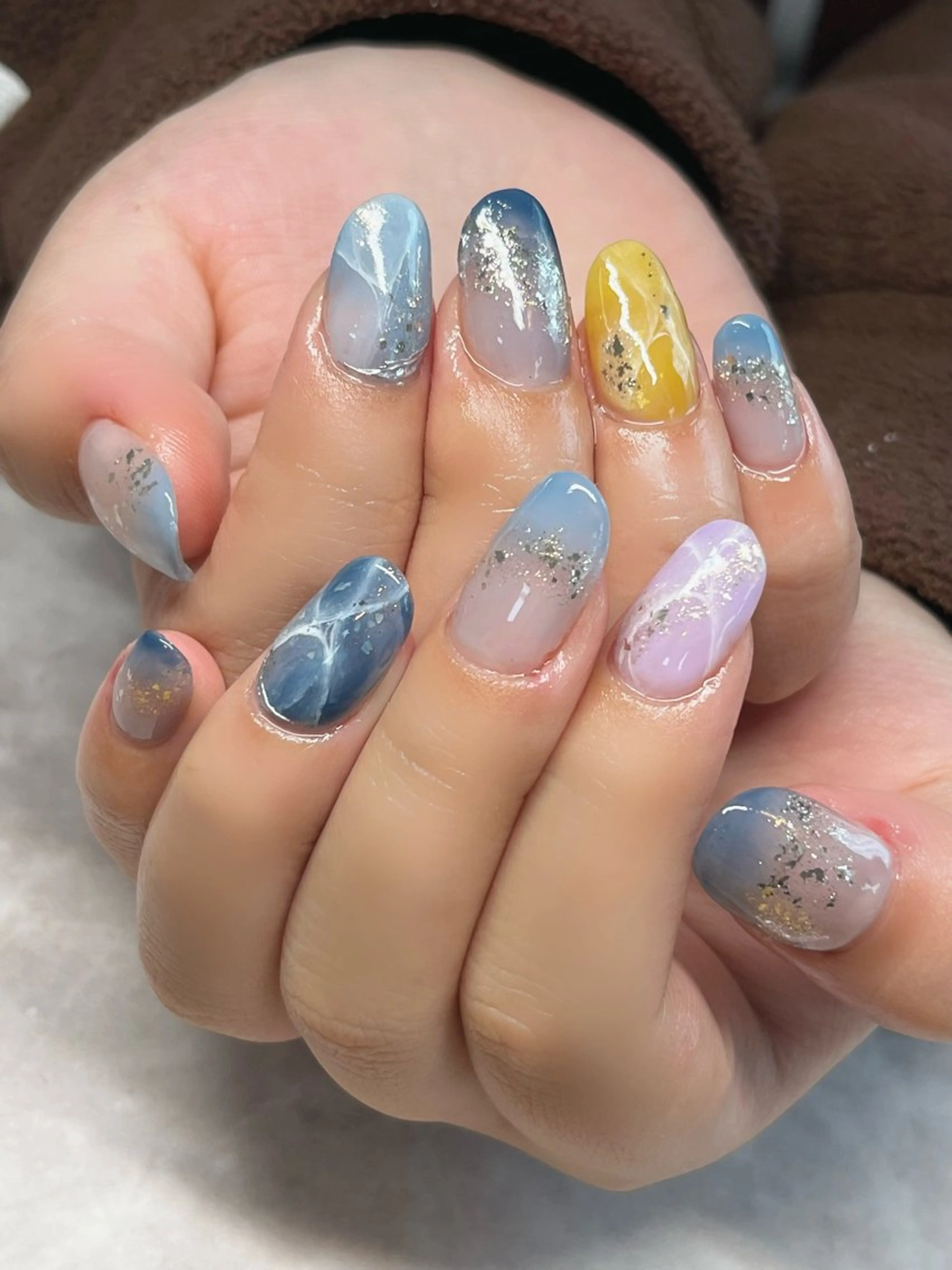 ネイル 長さ出し 持ち込み ハンドネイル Nailsalon C.U.Eのネイルデザイン