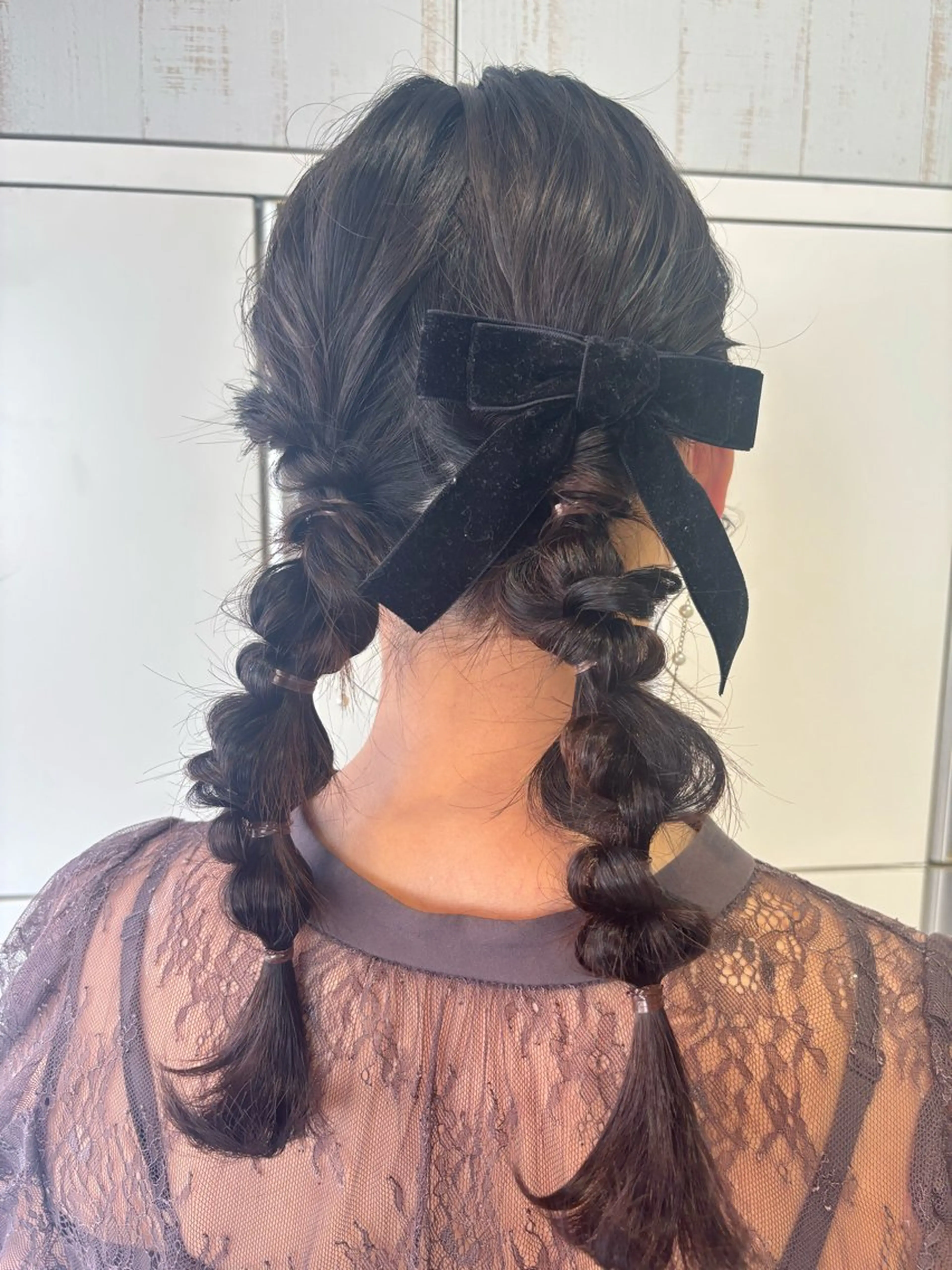 セミロング ヘアセット ボブカット/アレンジ /さきのヘアスタイル