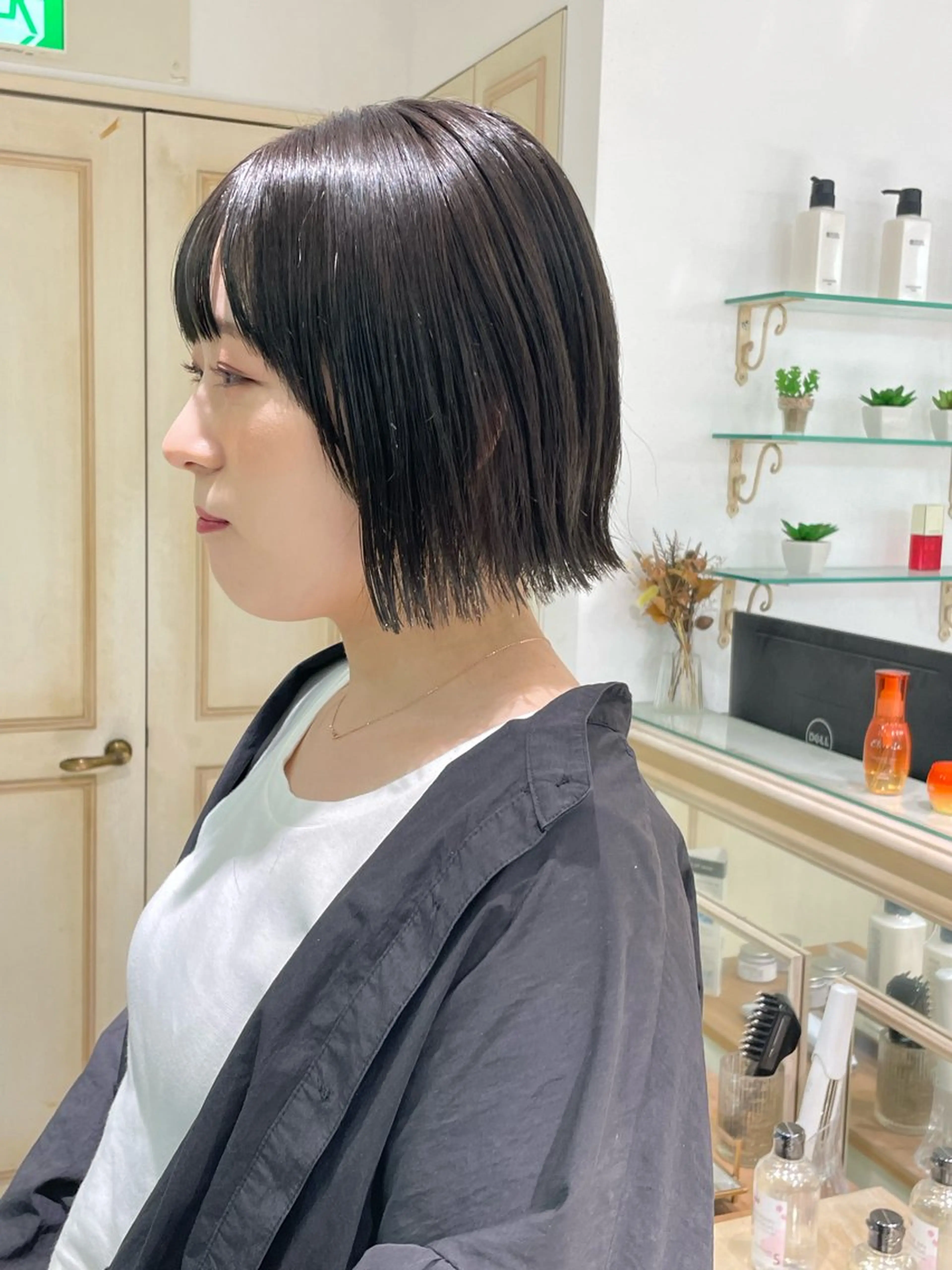 ショート カラー 透明感カラー ボブ 外ハネヘア カット ヘアカラー トリートメント 古川 暖人のヘアスタイル