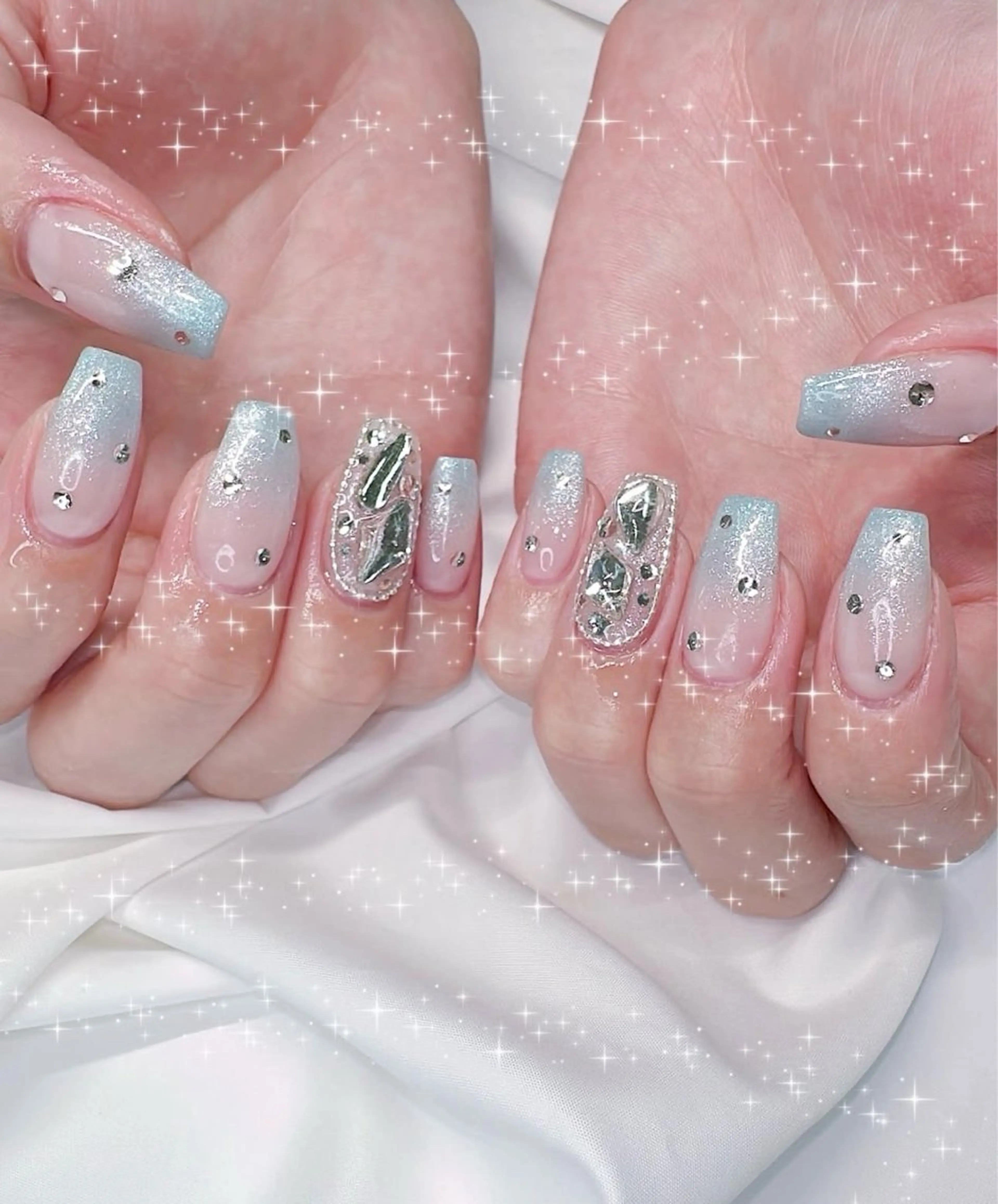 ネイル 韓国ネイル 持ち込み ニュアンスネイル ネイルチップ ハンドネイル TABI ANA.CHUOのネイルデザイン