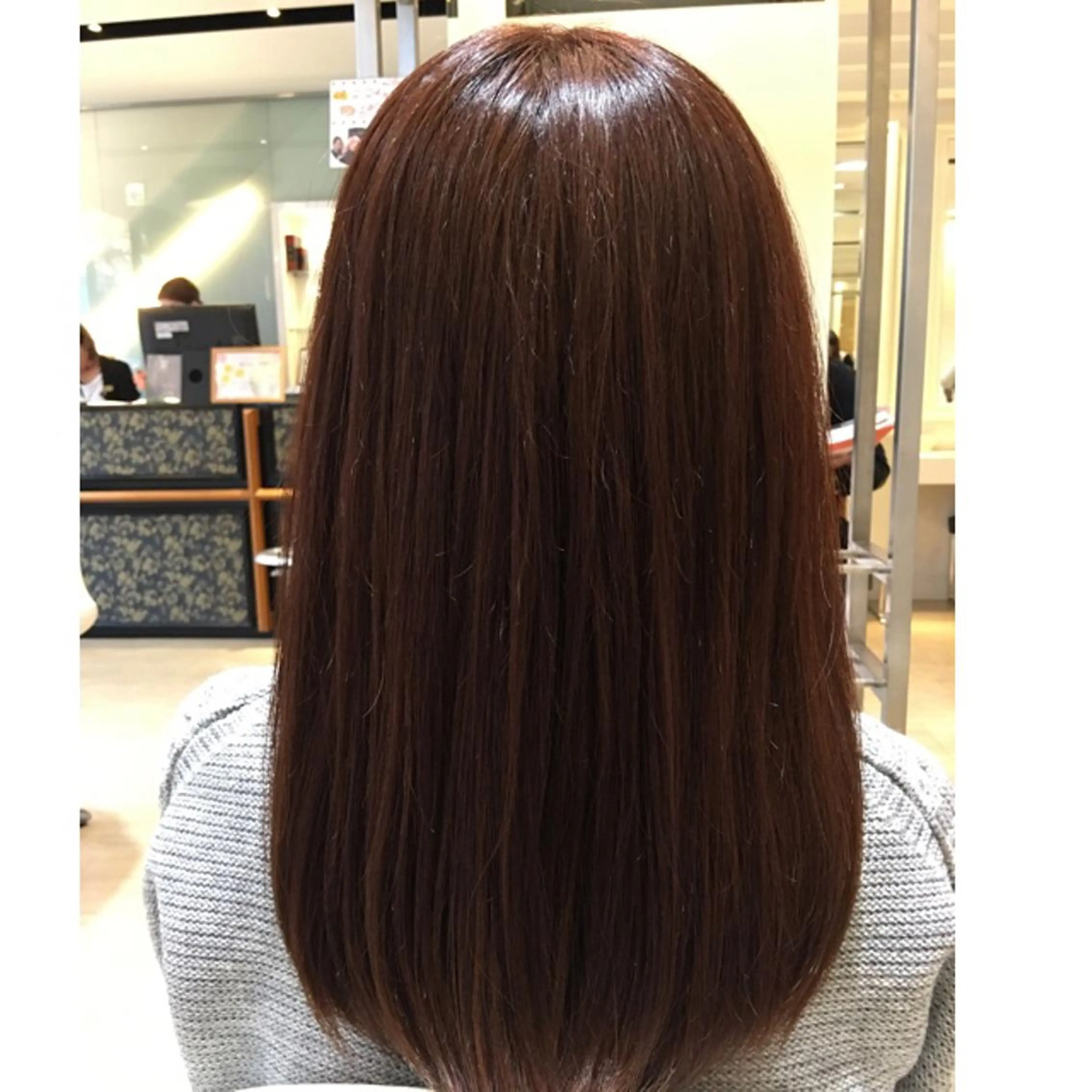 ロング カラー トリートメント カット 縮毛矯正 骨格肌色 似合わせ/YUKAのヘアスタイル