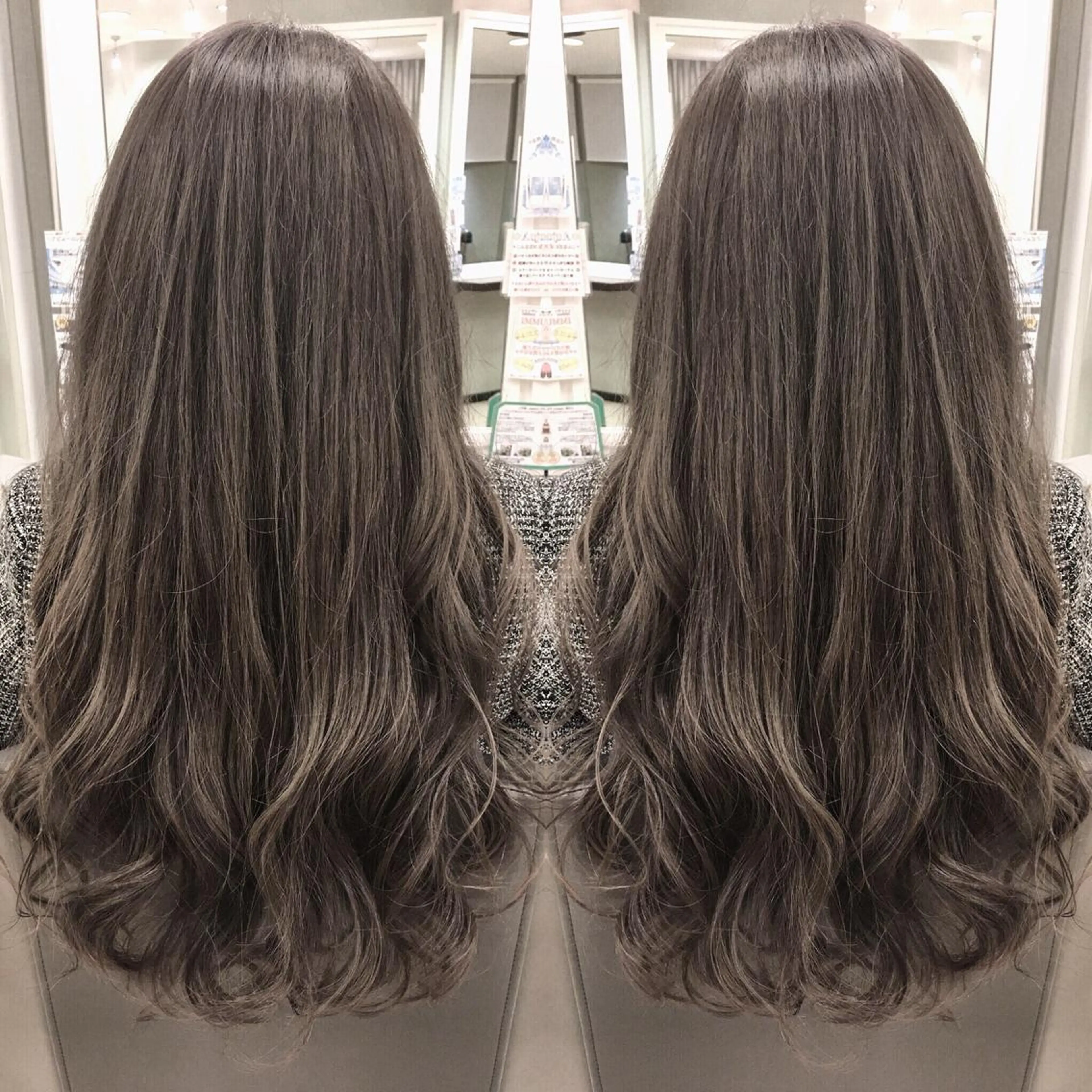 ロング カラー イルミナカラー box  mico. mutsumiのヘアスタイル