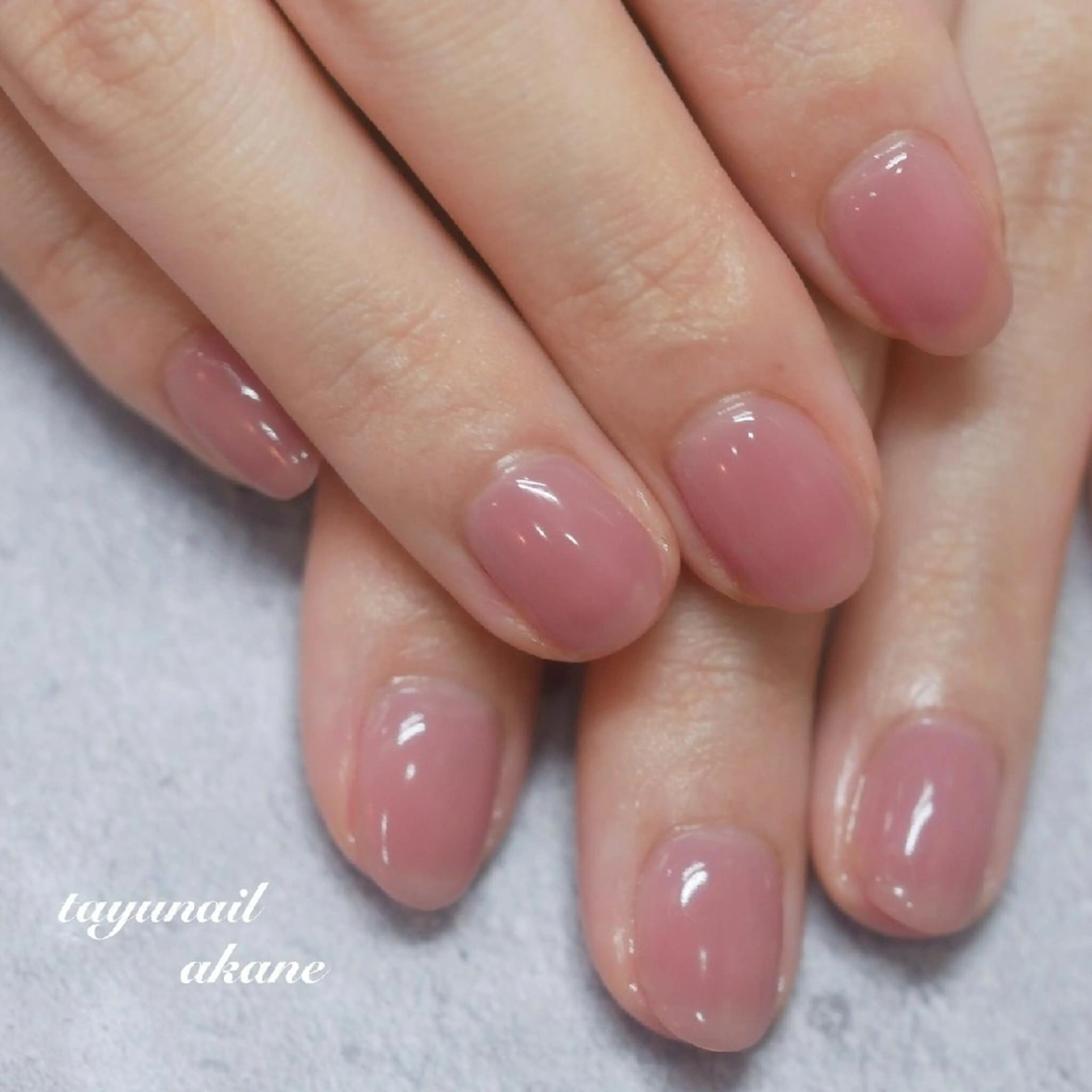 ネイル ブルー ジェルネイル ワンカラーネイル パラジェル シンプルネイル ネイルサロン 【たゆnail】のネイルデザイン
