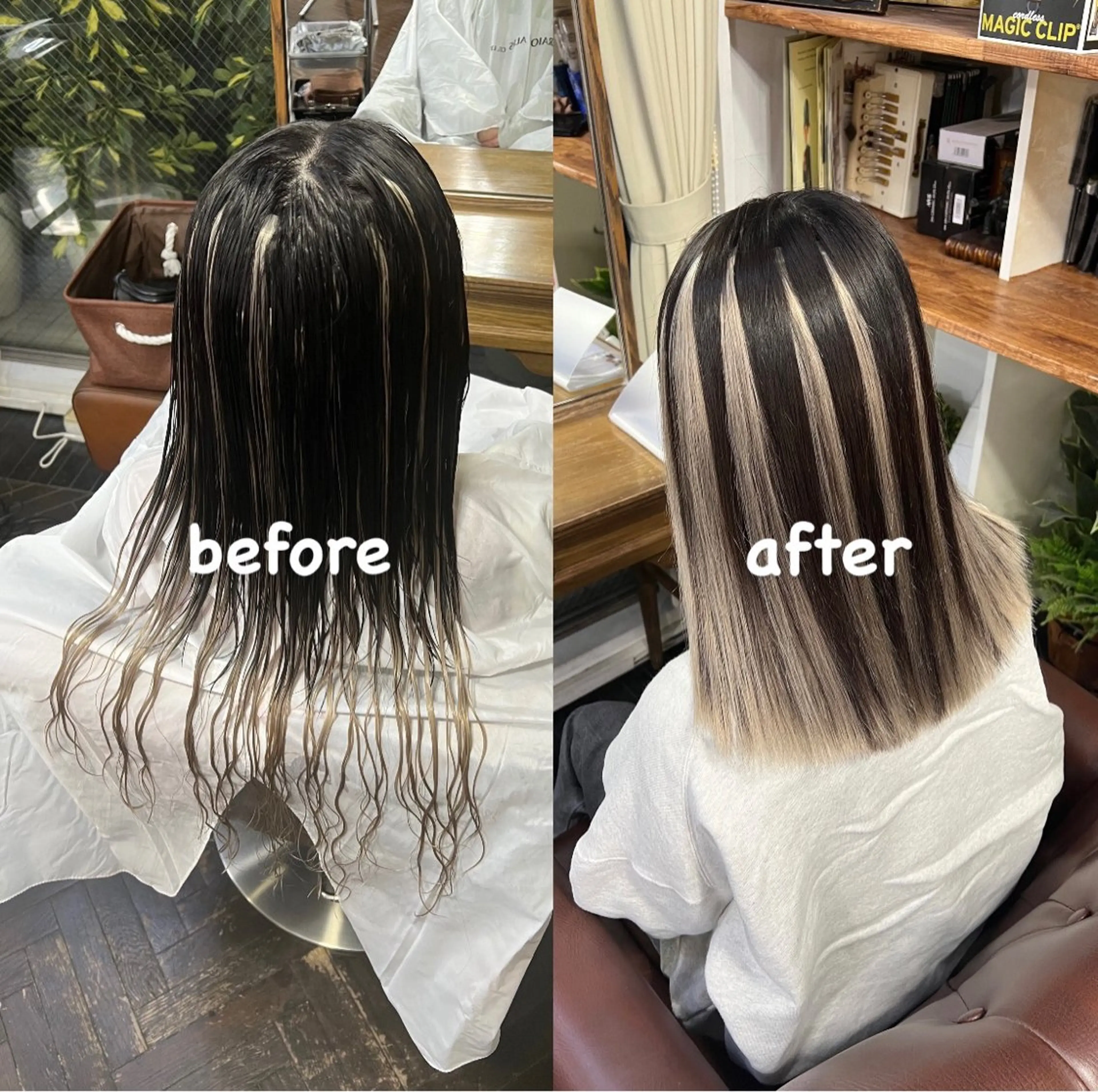 ミディアム ハイライト/レイヤー /ハイトーン/AOIのヘアスタイル