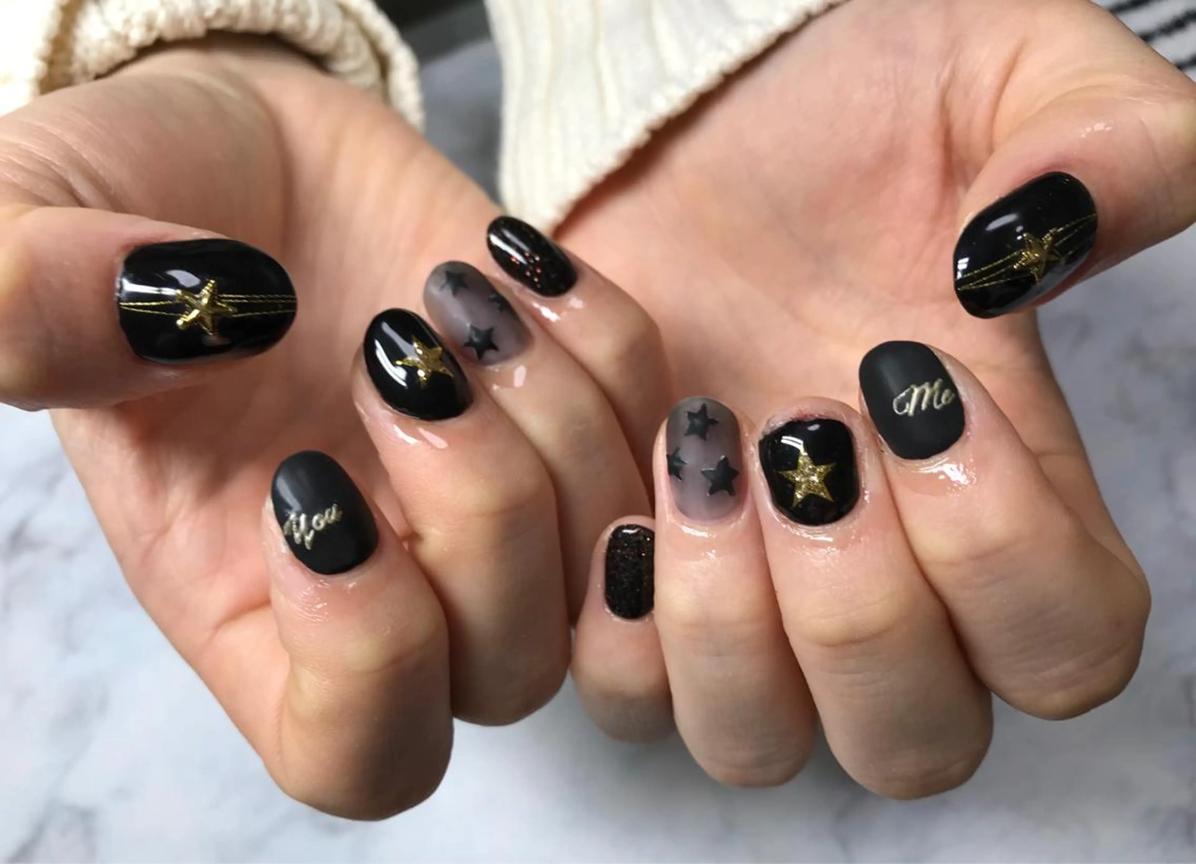 ネイル ハンドネイル Mana‪ ‪·͜· ❤︎‬のネイルデザイン