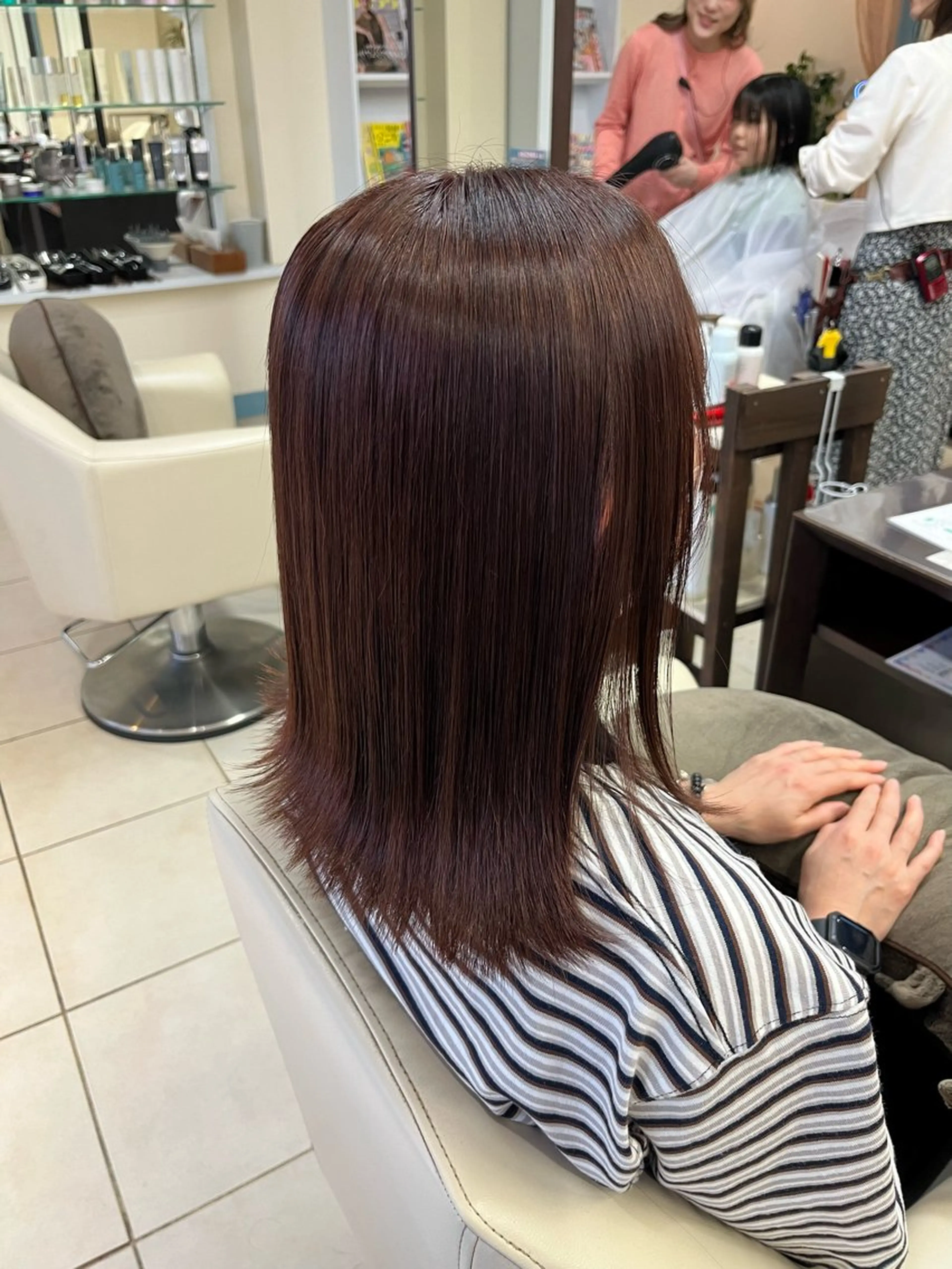 セミロング カラー ヘアカラー 💎ハイトーン‪× 透明感カラー Rioのヘアスタイル