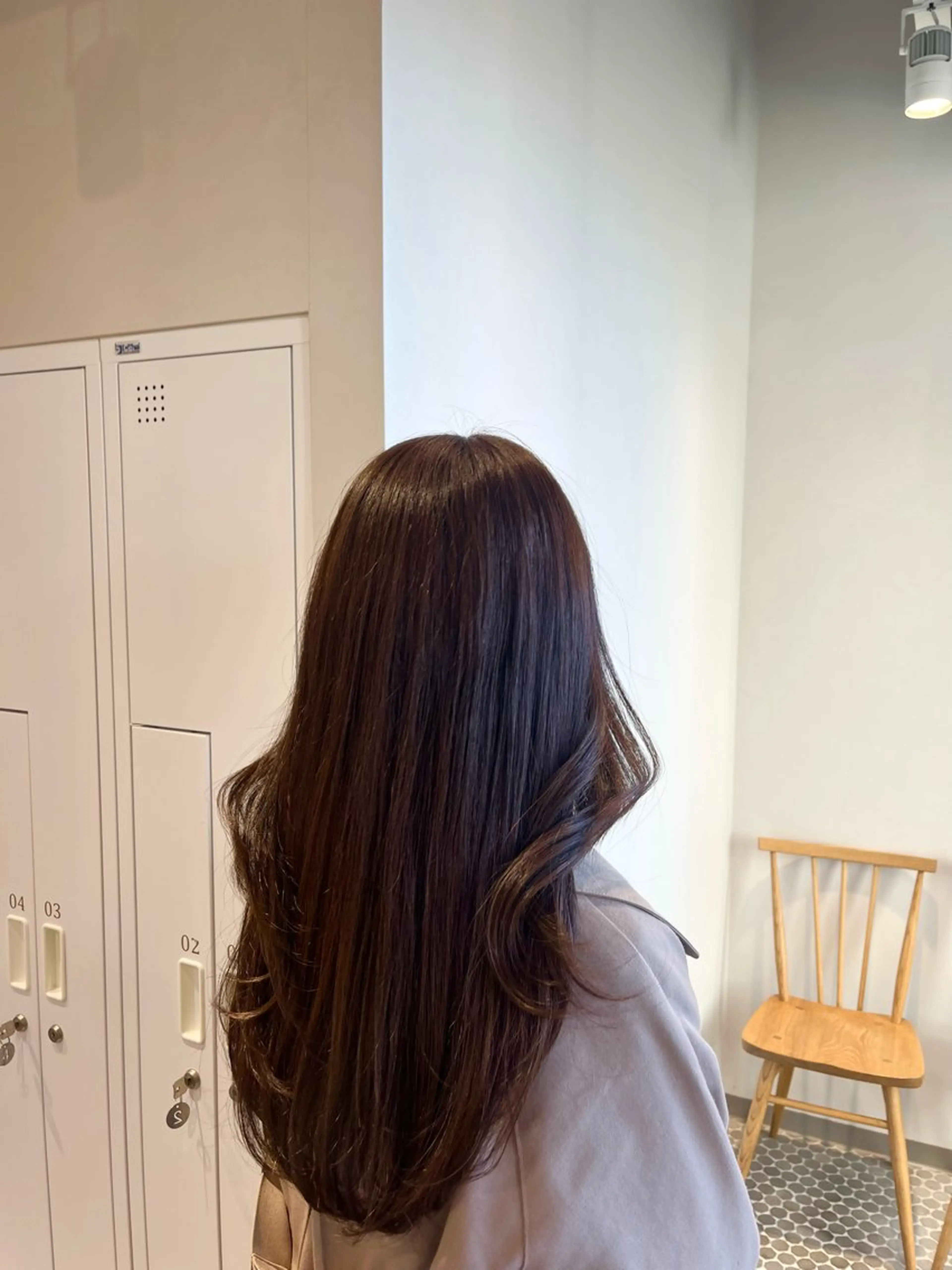 ロング アッシュ アッシュブラウン レイヤーカット 大宮レイヤーカット× 透明感カラー　rioのヘアスタイル