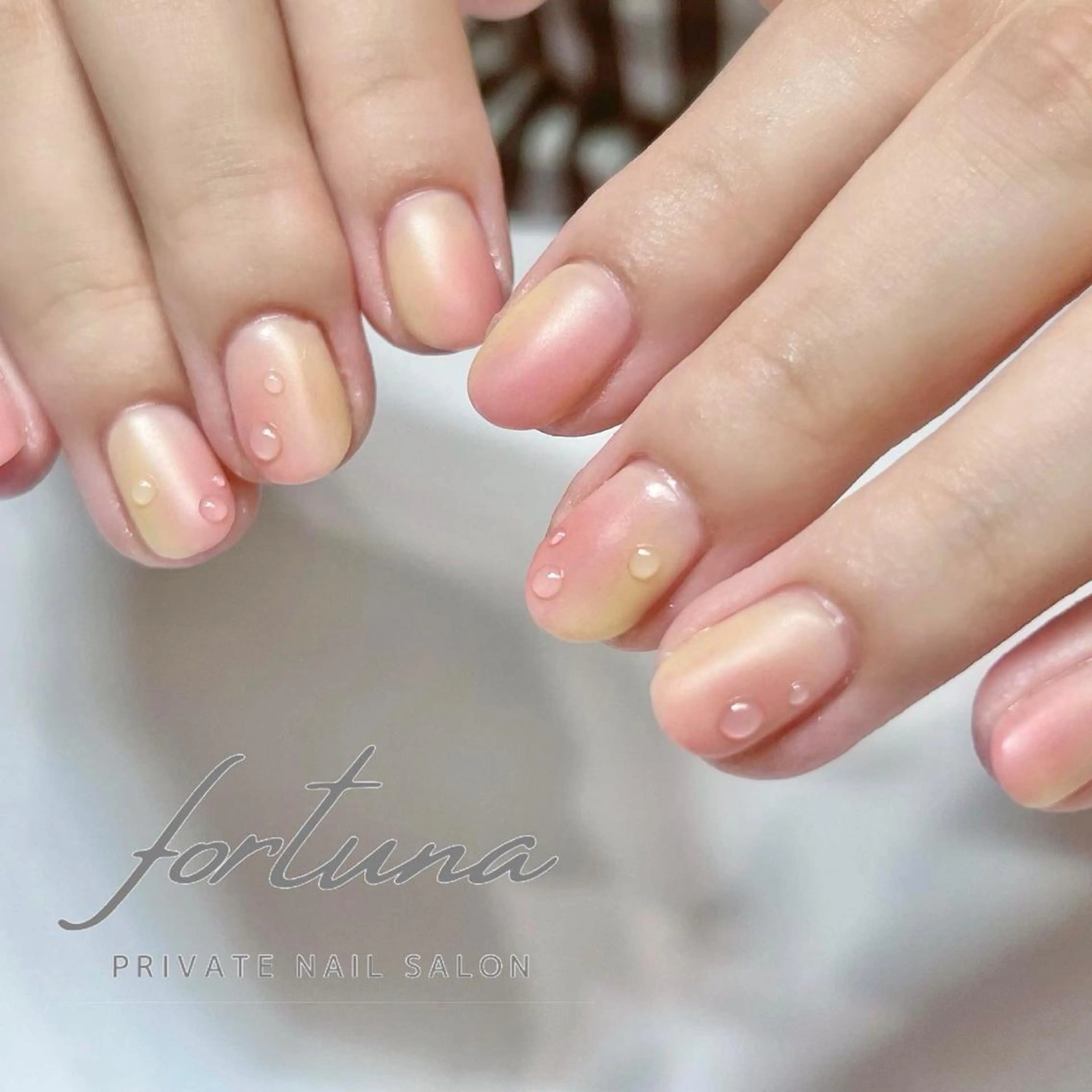 ネイル ジェルネイル パラジェル シンプルネイル 夏ネイル ハンドネイル fortuna 武藤裕美のネイルデザイン