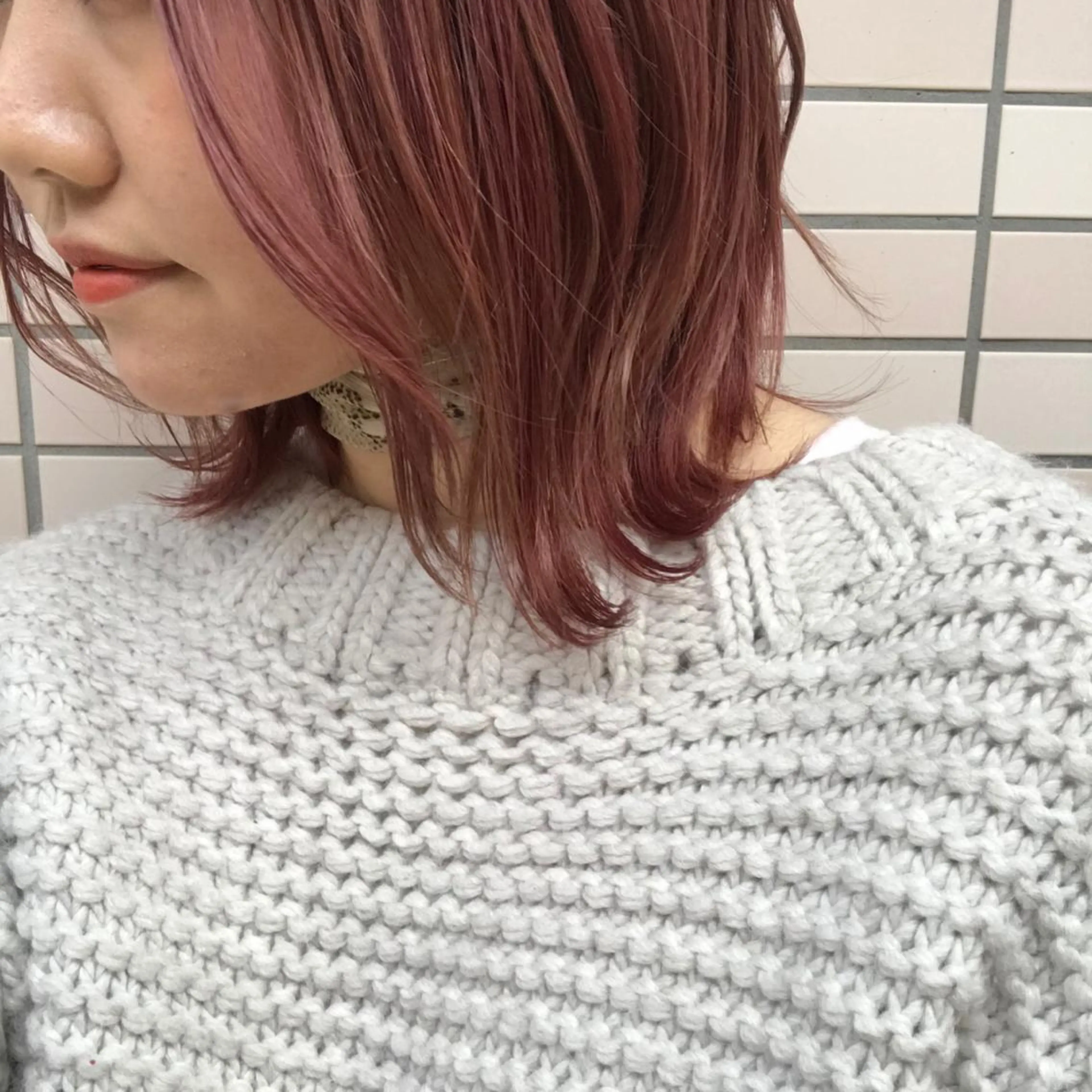 ミディアム カラー riho/ブリーチ/ デザインカラー/辻堂のヘアスタイル