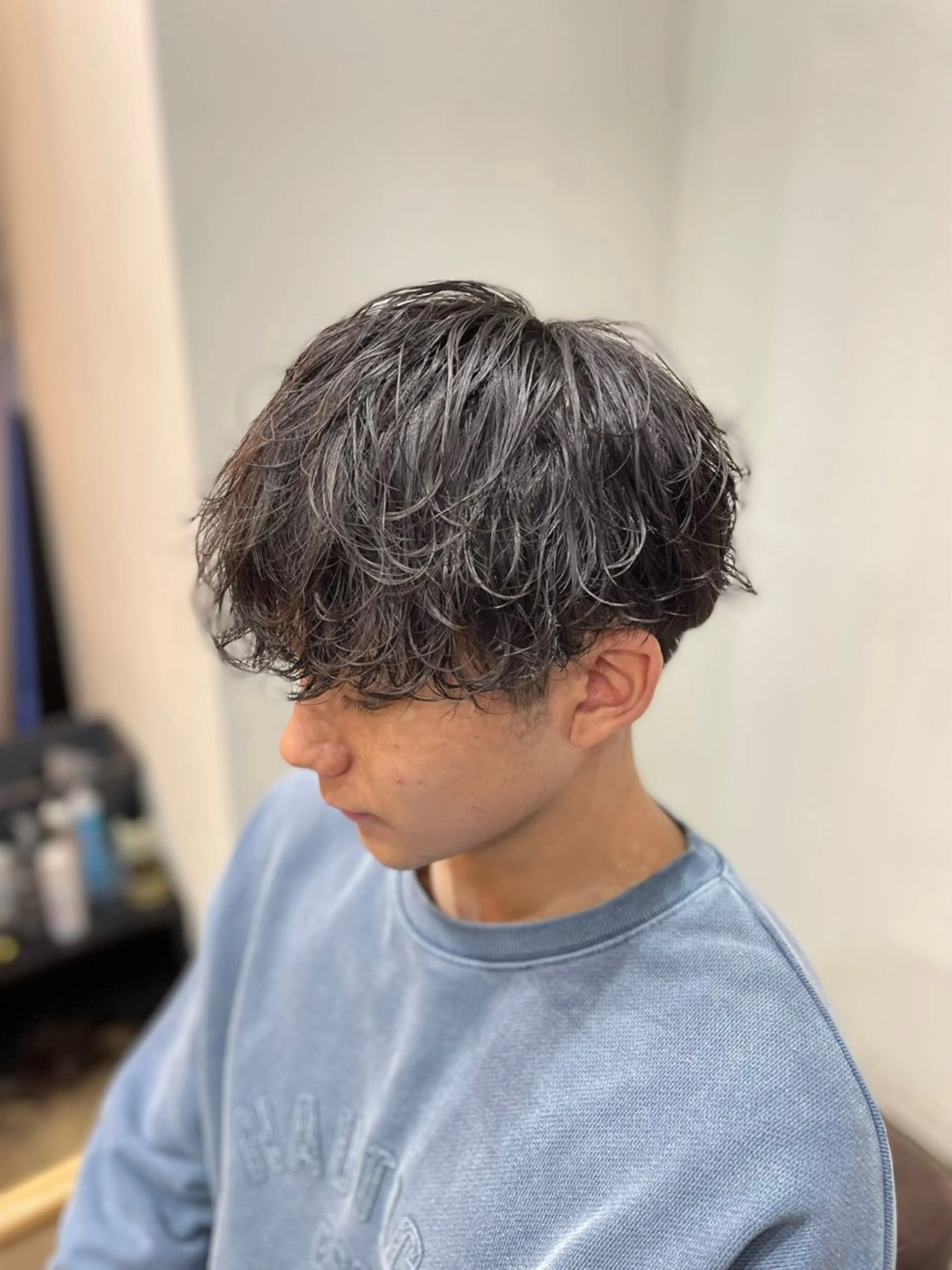ショート パーマ メンズ カット パーマ シャドウパーマ/縦落 ちパーマ 大久保拓実のヘアスタイル