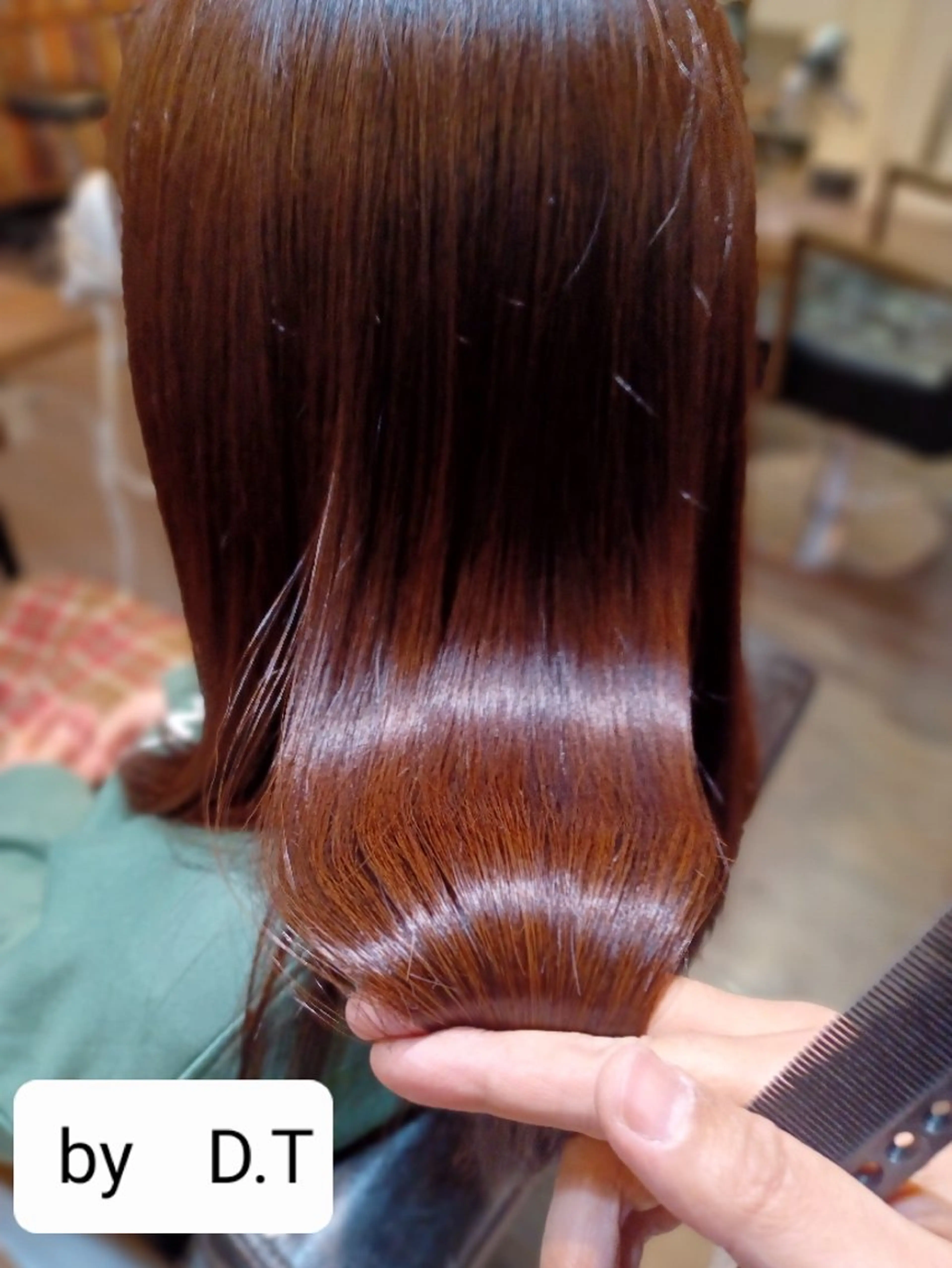 セミロング 髪質改善 トリートメント H/M Hair Home 　池袋2号店所属・✂️✂️徳　田✂️ ✂️のヘアスタイル