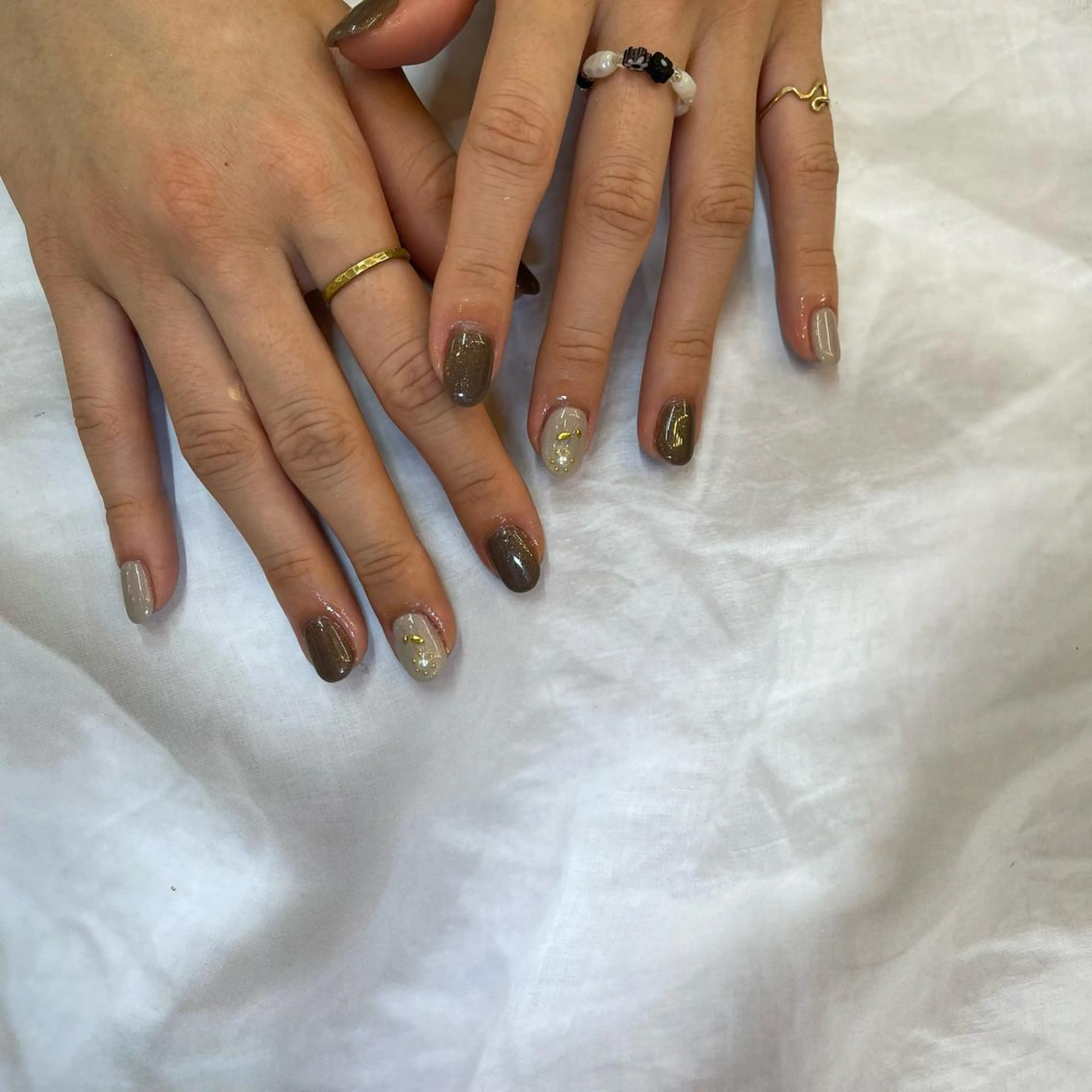 ネイル シンプルネイル ハンドネイル NAIL Alaia 𓇼のネイルデザイン