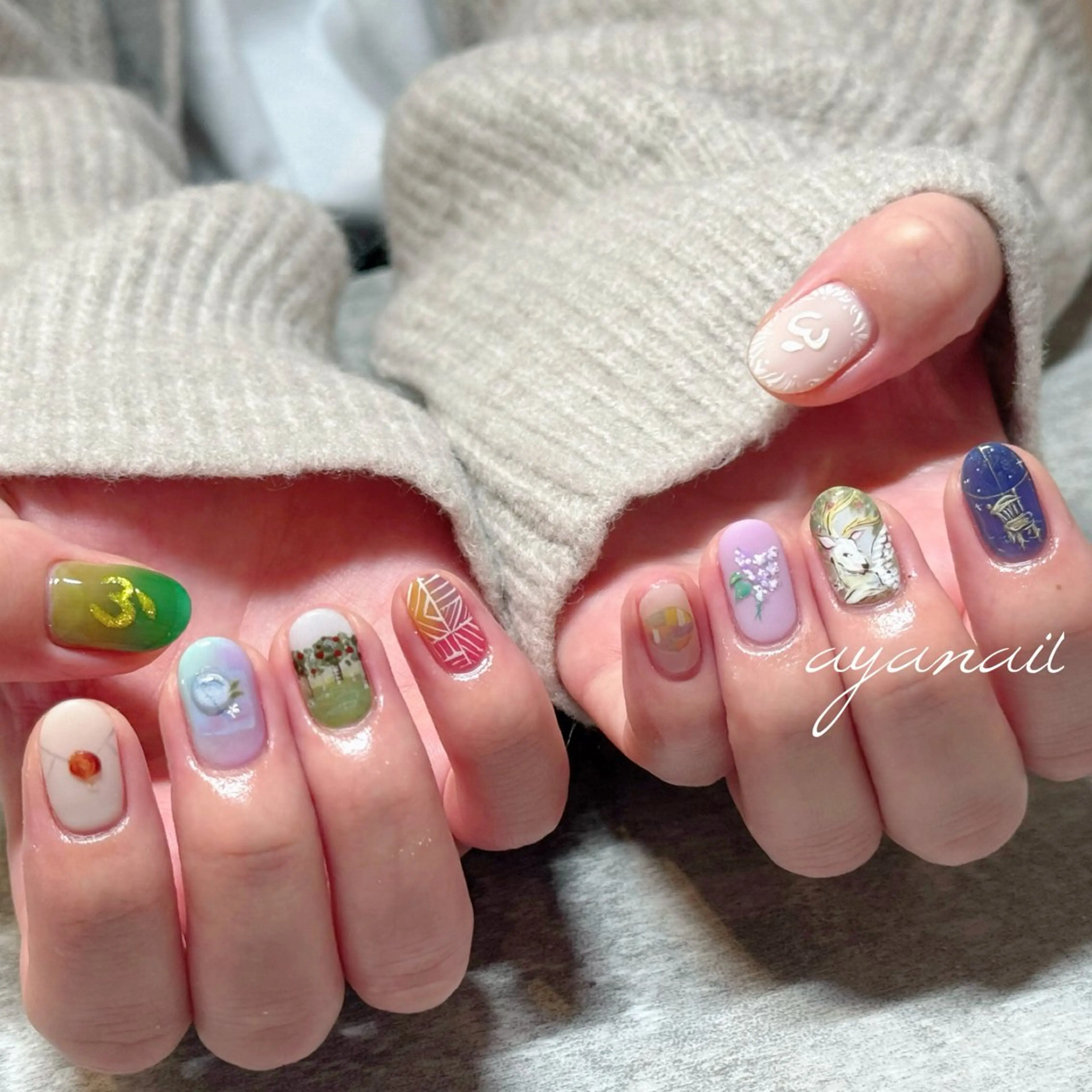 ネイル recette-ルセット-(美容室H.A.Co内)所属・OISHI .Aのネイルデザイン