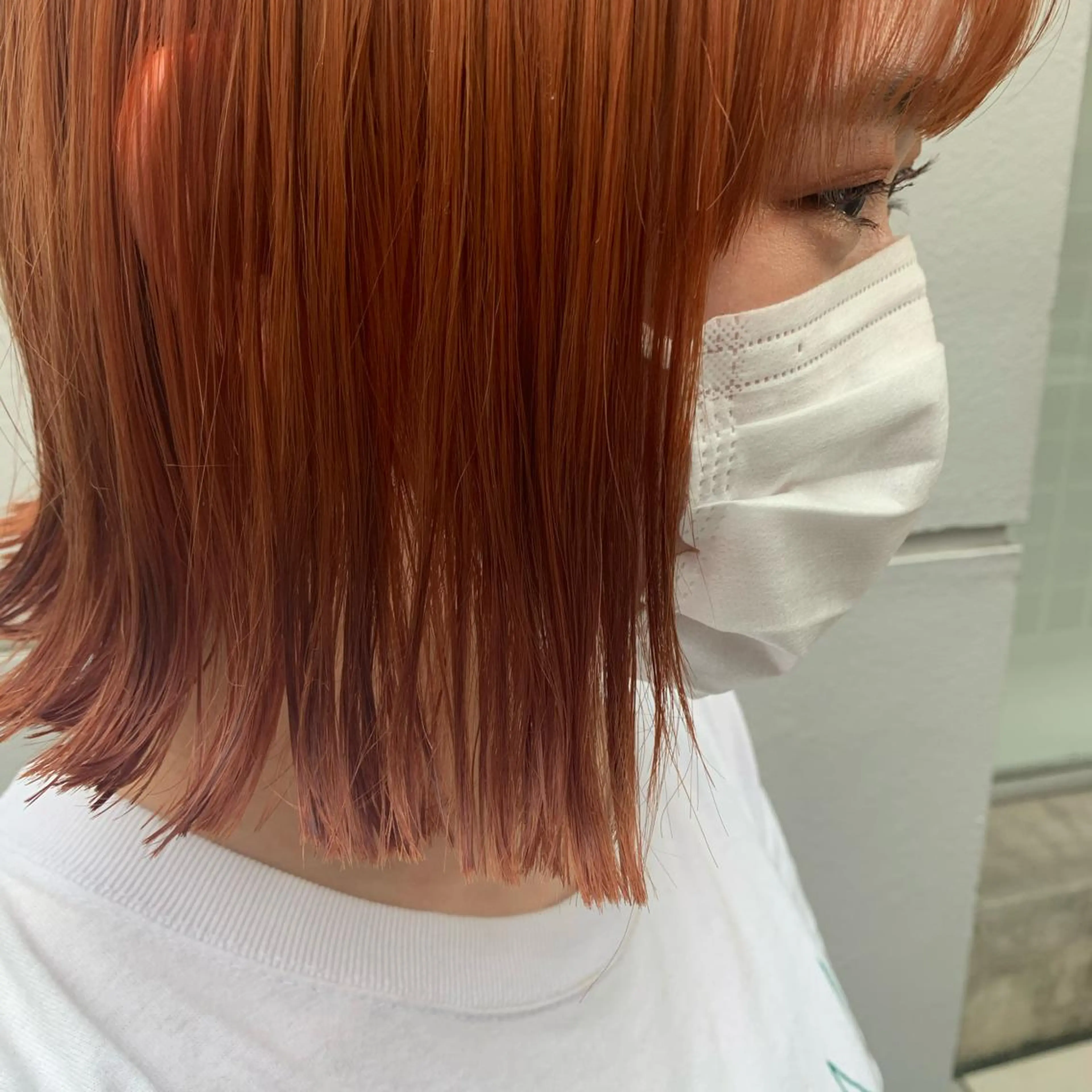 ショート カラー ヘアアレンジ カット ヘアカラー トリートメント SALOWIN藤沢店所属・サナ🌱 切りっぱなしボブのヘアスタイル