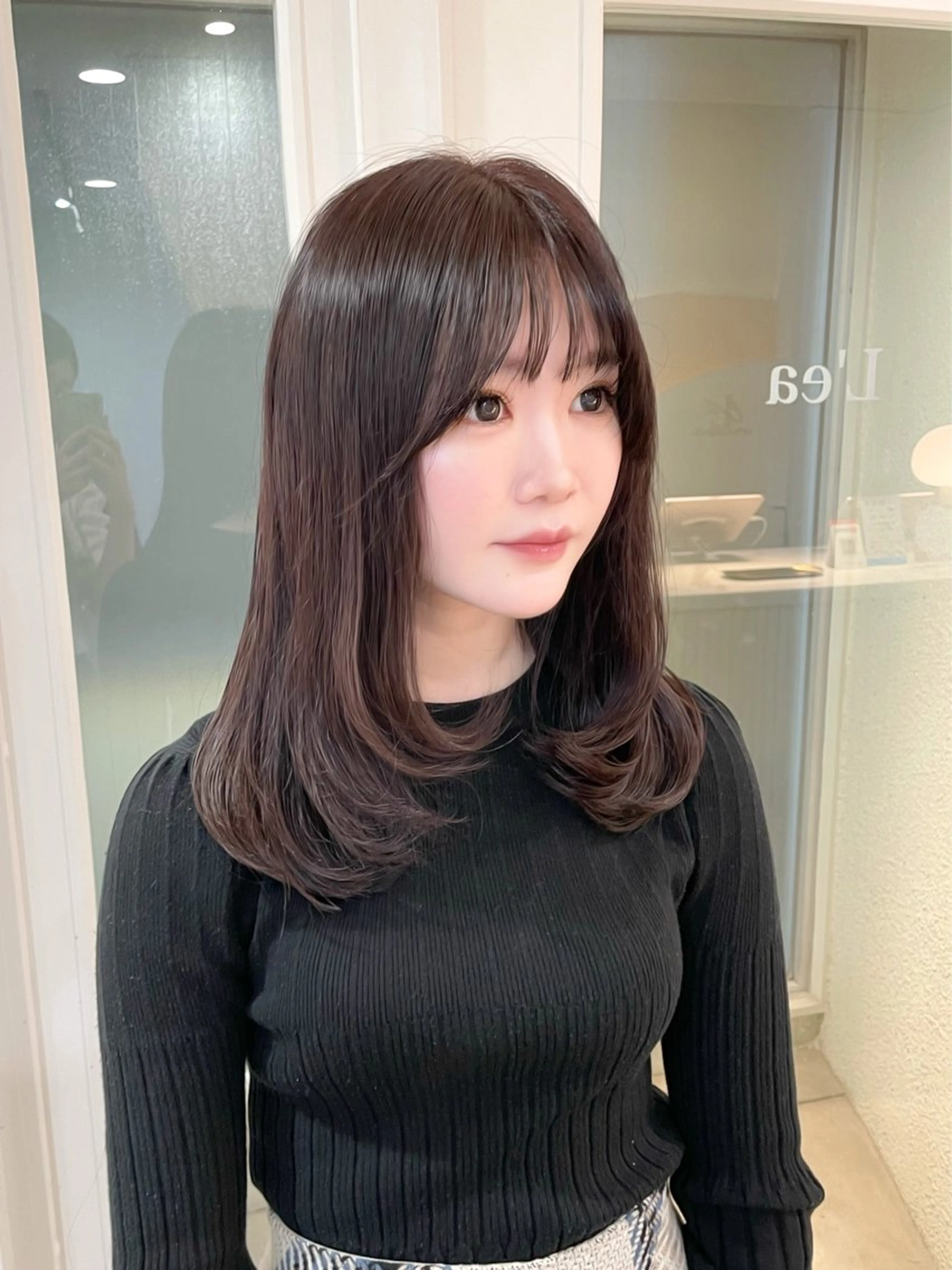 ミディアム ボブ レイヤーカット 🍑韓国girly Saaya🍑🪄のヘアスタイル