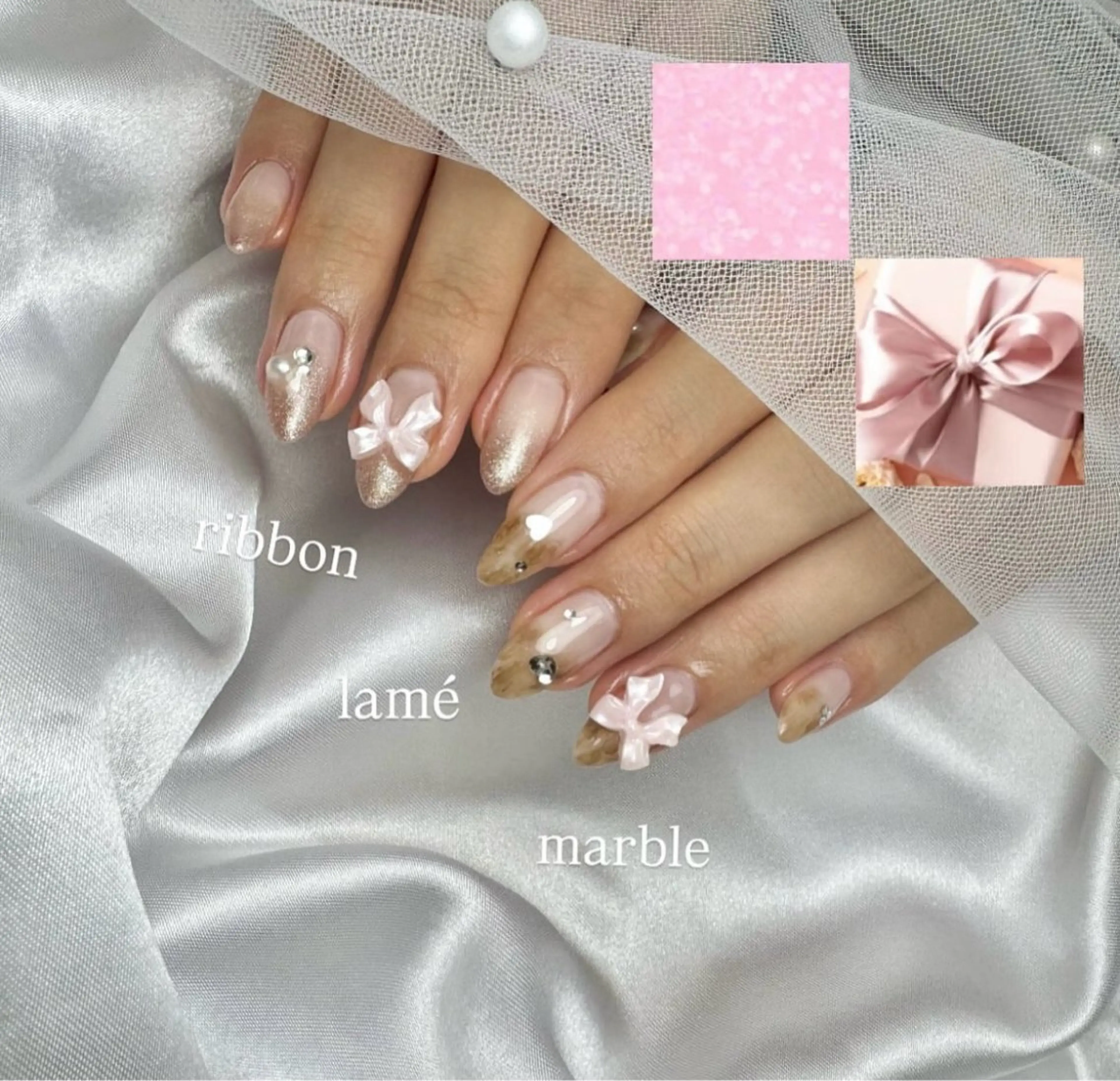 ネイル 持ち込み ニュアンスネイル シンプルネイル 春ネイル 藤崎歩美 /自宅サロンのネイルデザイン