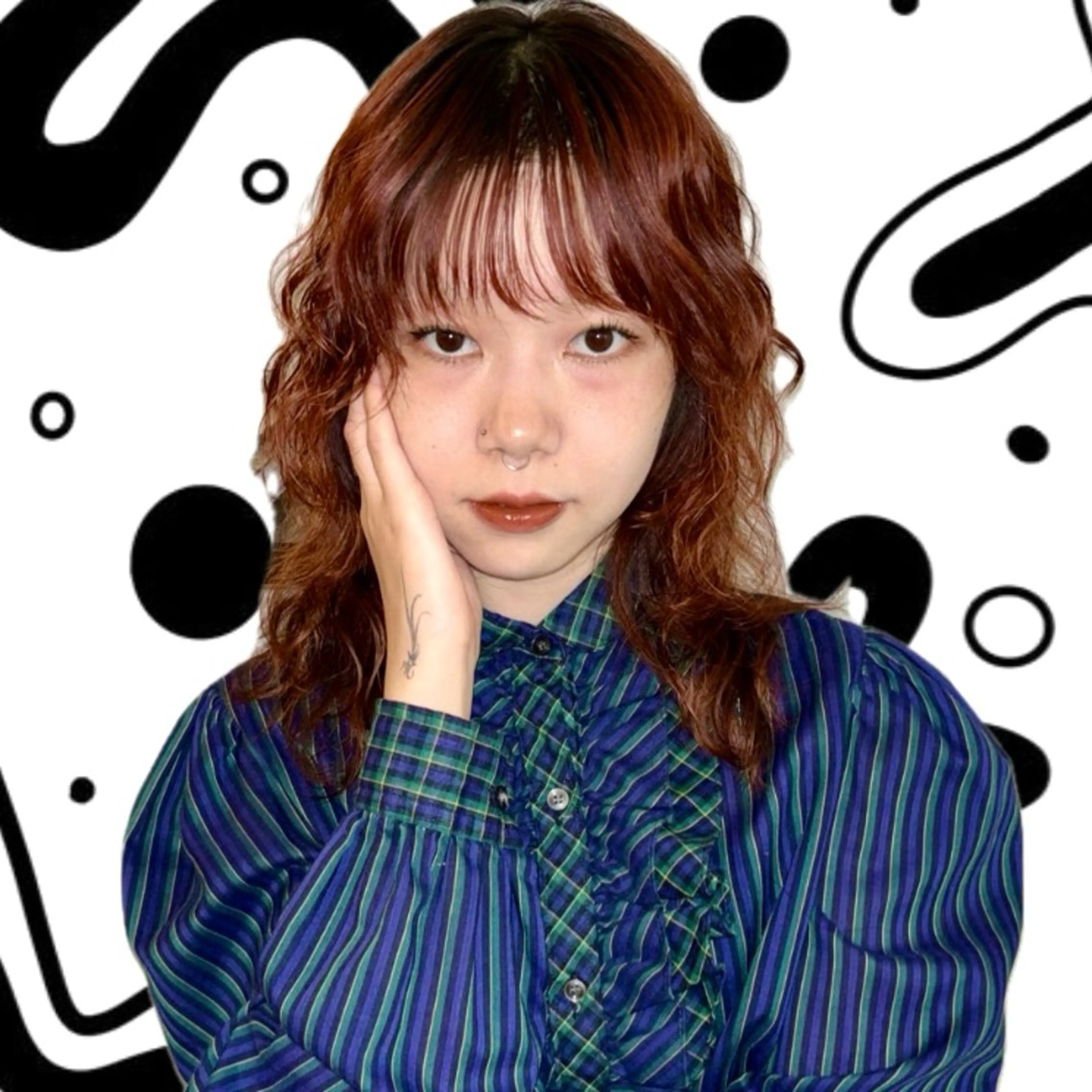 セミロング カラー パーマ Rena✴︎トレンド ×スタンダードMIXのヘアスタイル