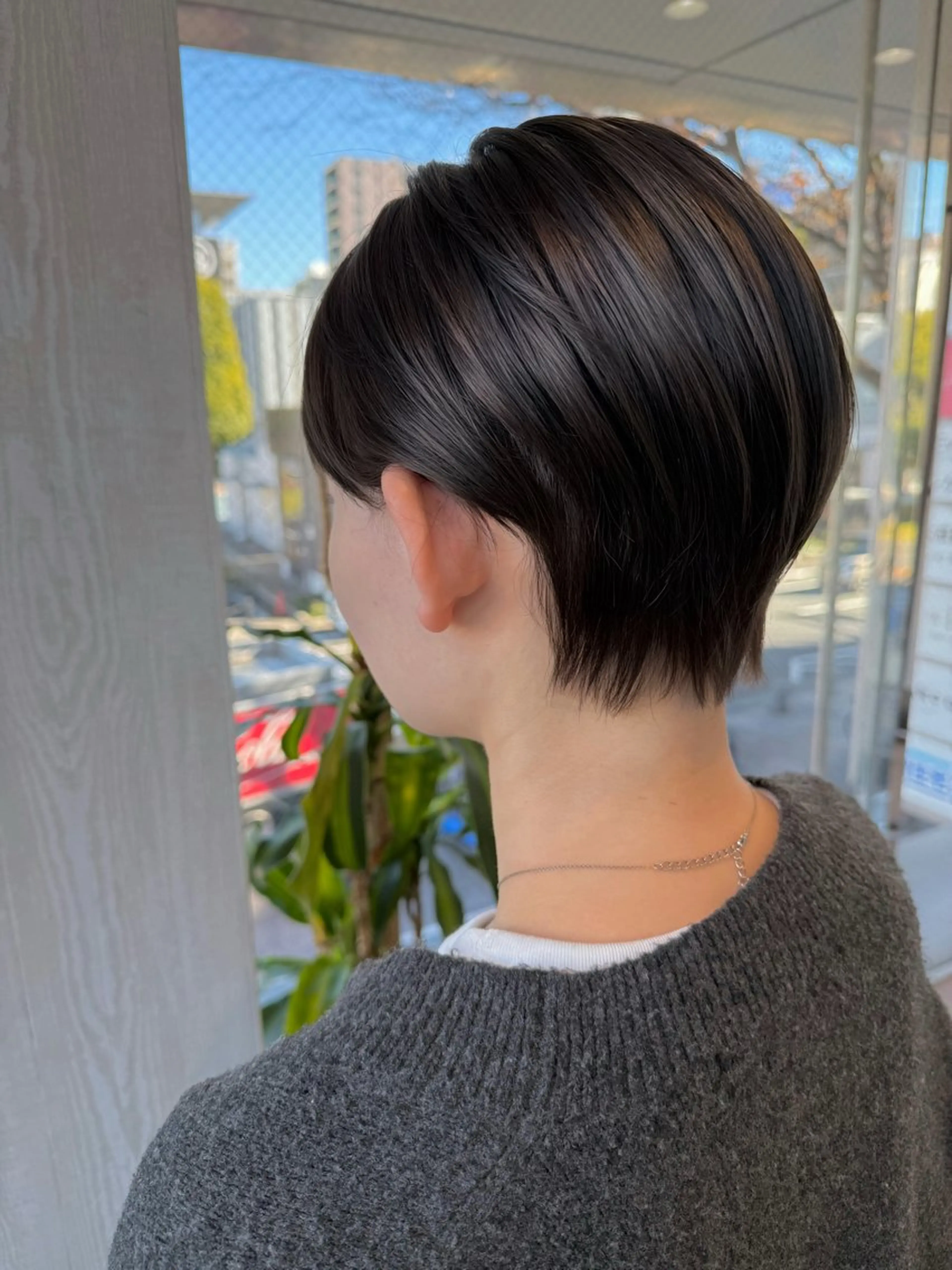 ショート カラー 顔まわりレイヤー 顔周りカット レイヤーカット ウルフカット ウルフレイヤー カット ヘアカラー トリートメント 河合秀明/ショート /ボブ/レイヤーのヘアスタイル