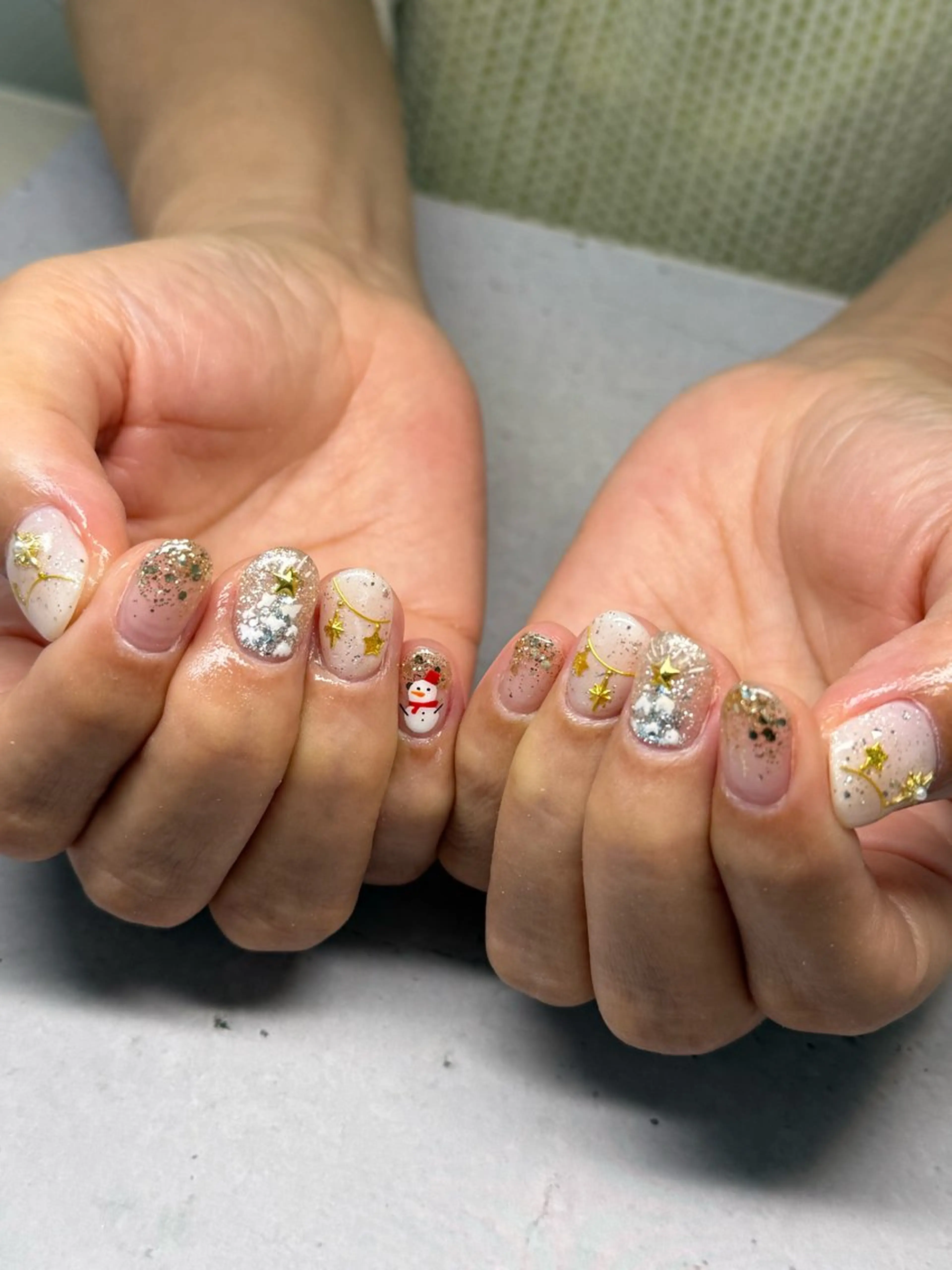 ネイル 持ち込み 冬ネイル クリスマス nailroom amyのネイルデザイン