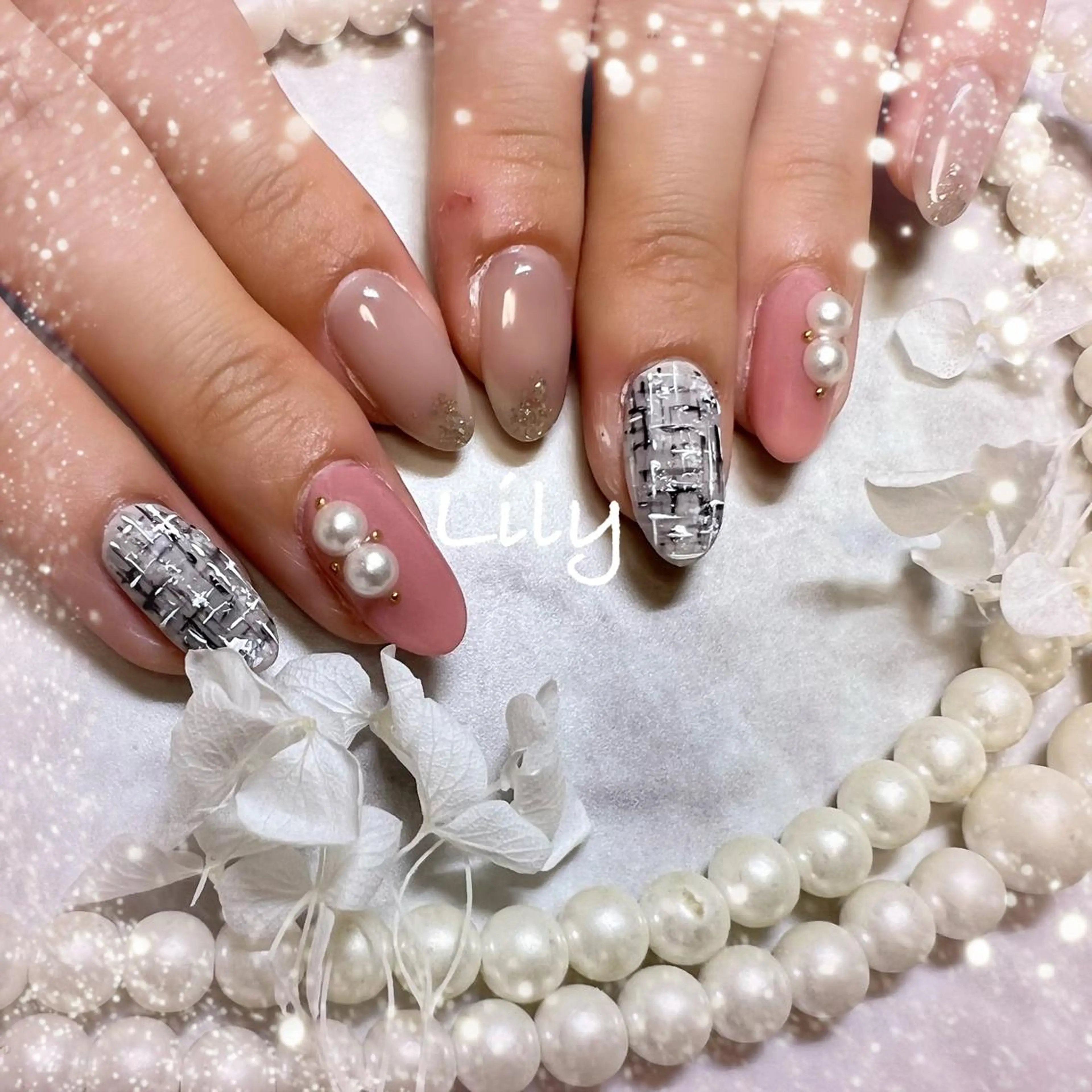 ネイル ハンドネイル Lily*nail 🌻Mii🌻のネイルデザイン