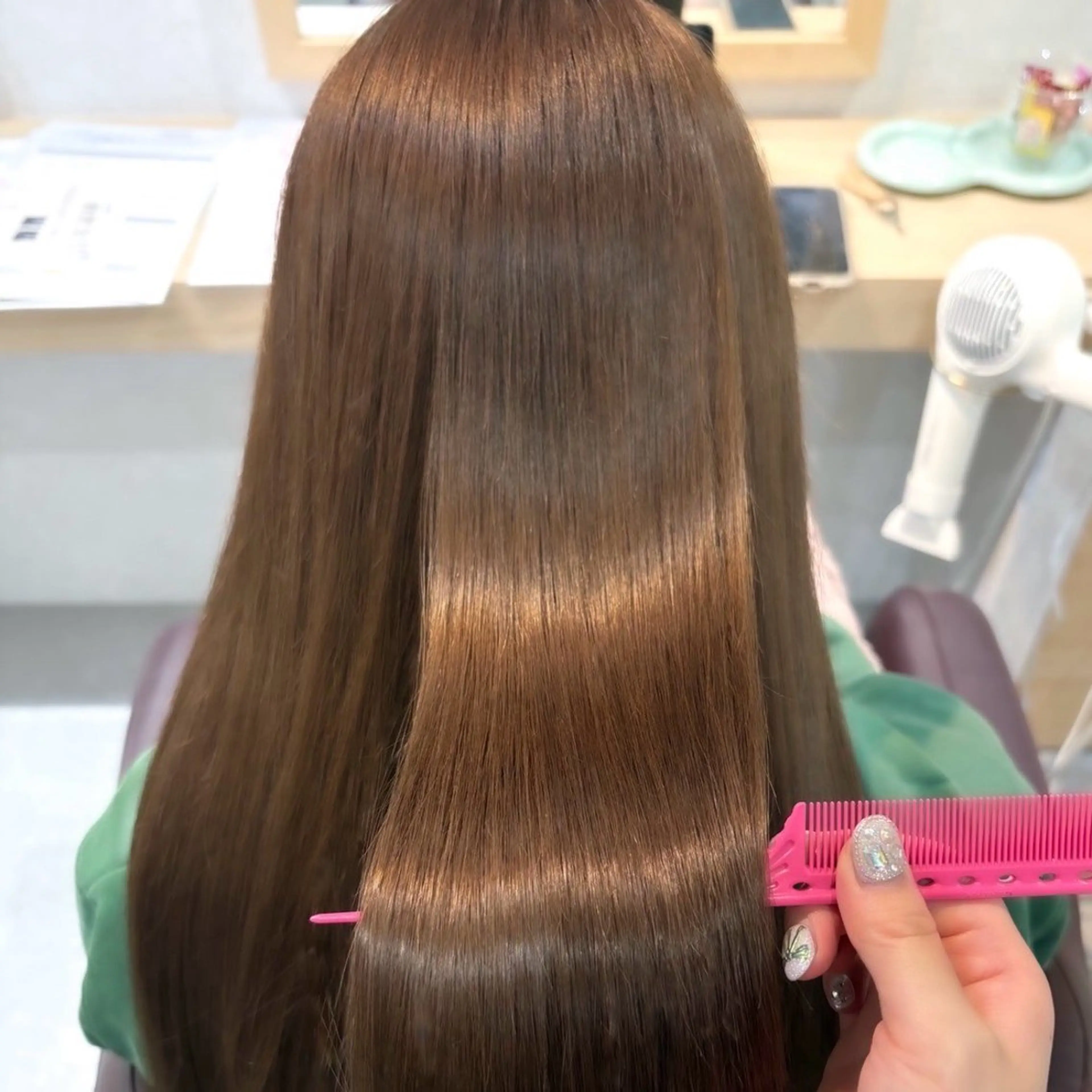 ロング カラー カット ヘアカラー トリートメント ブラウンカラー 🫧tomoka🫧のヘアスタイル