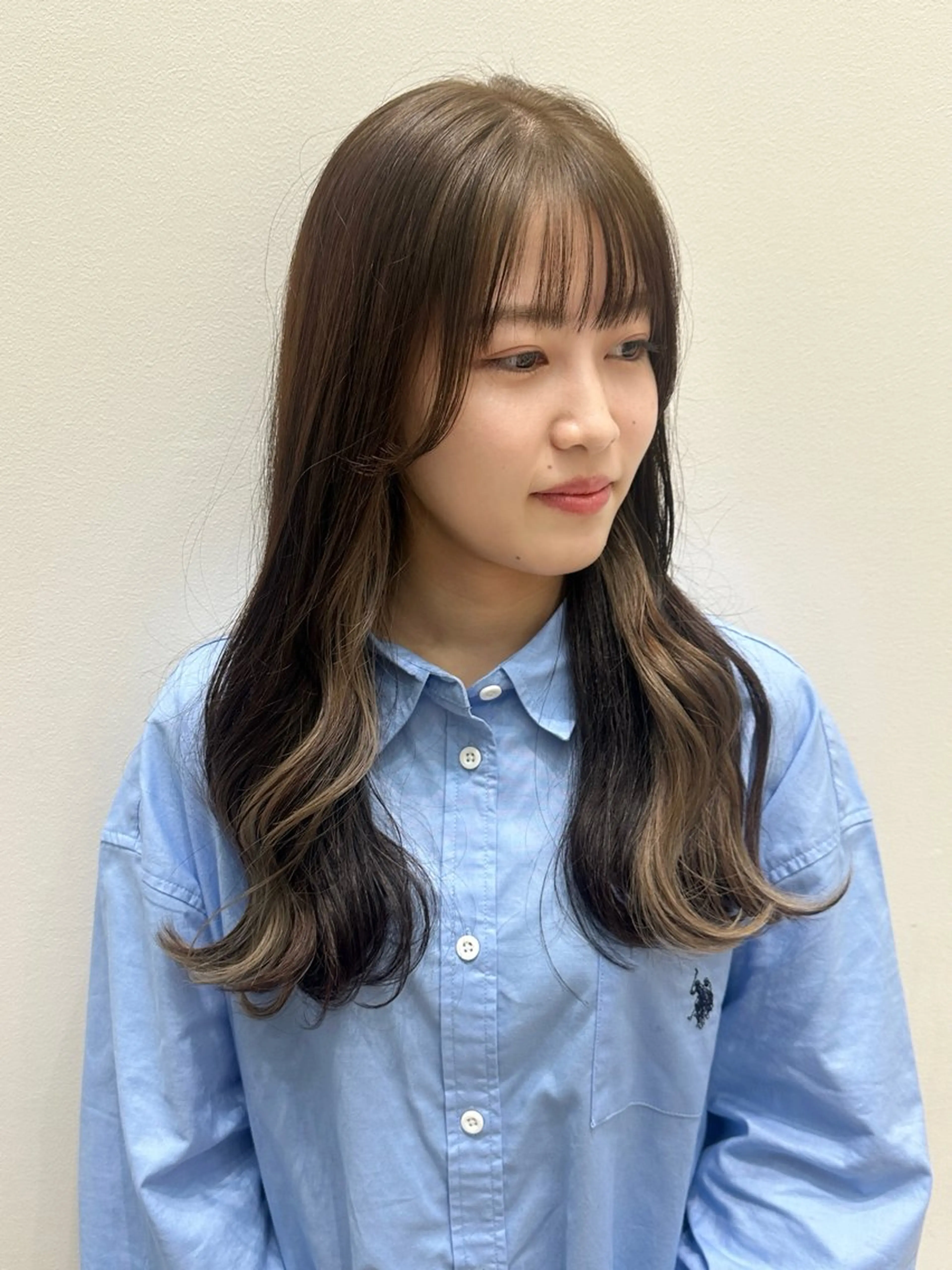 ロング カラー ヘアカラー recipe 黒木 彩那のヘアスタイル