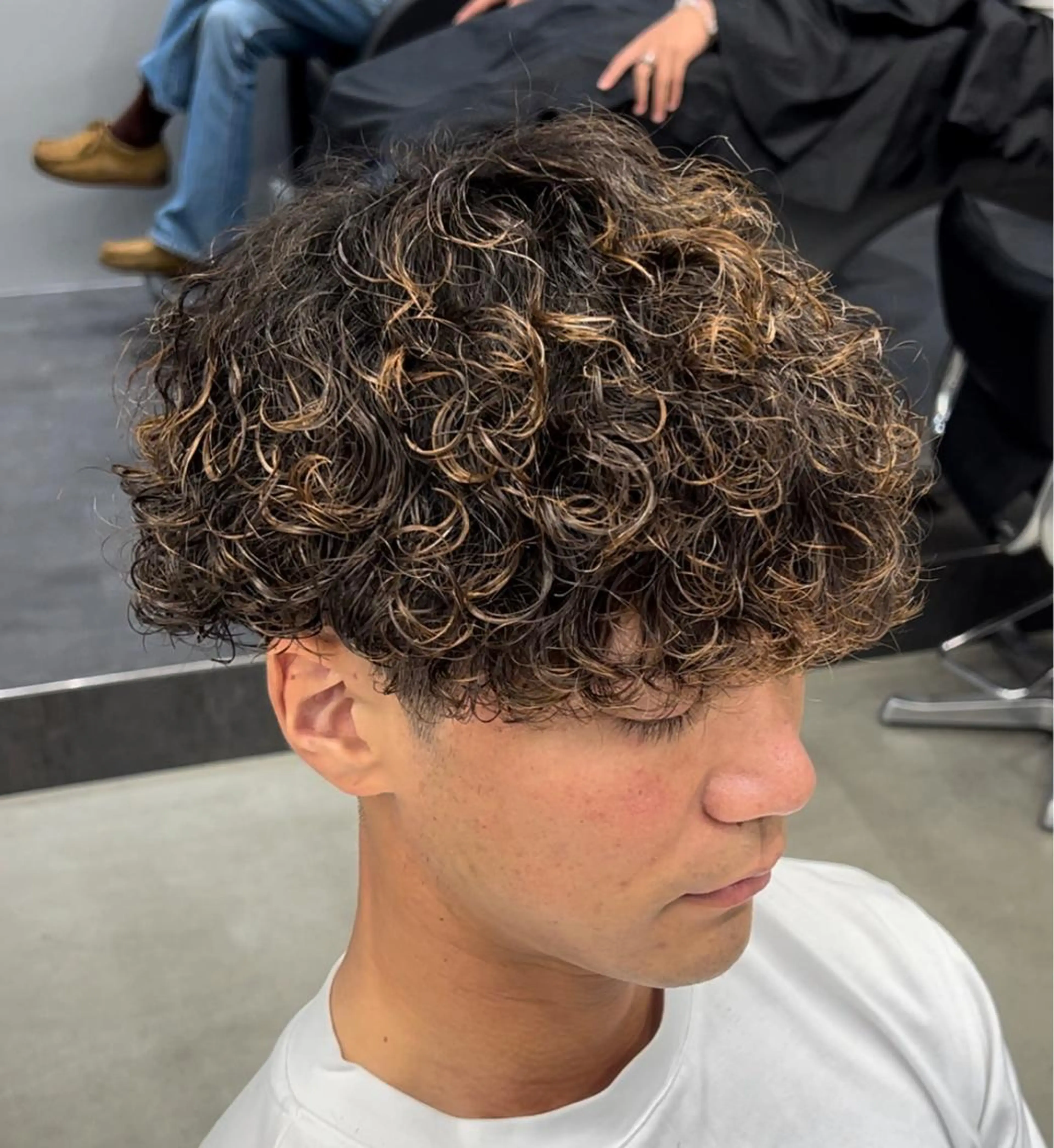 ショート パーマ メンズ メンズパーマ プードルパーマ 波巻きパーマ プードルパーマ 松下 友希 【fifth】のヘアスタイル