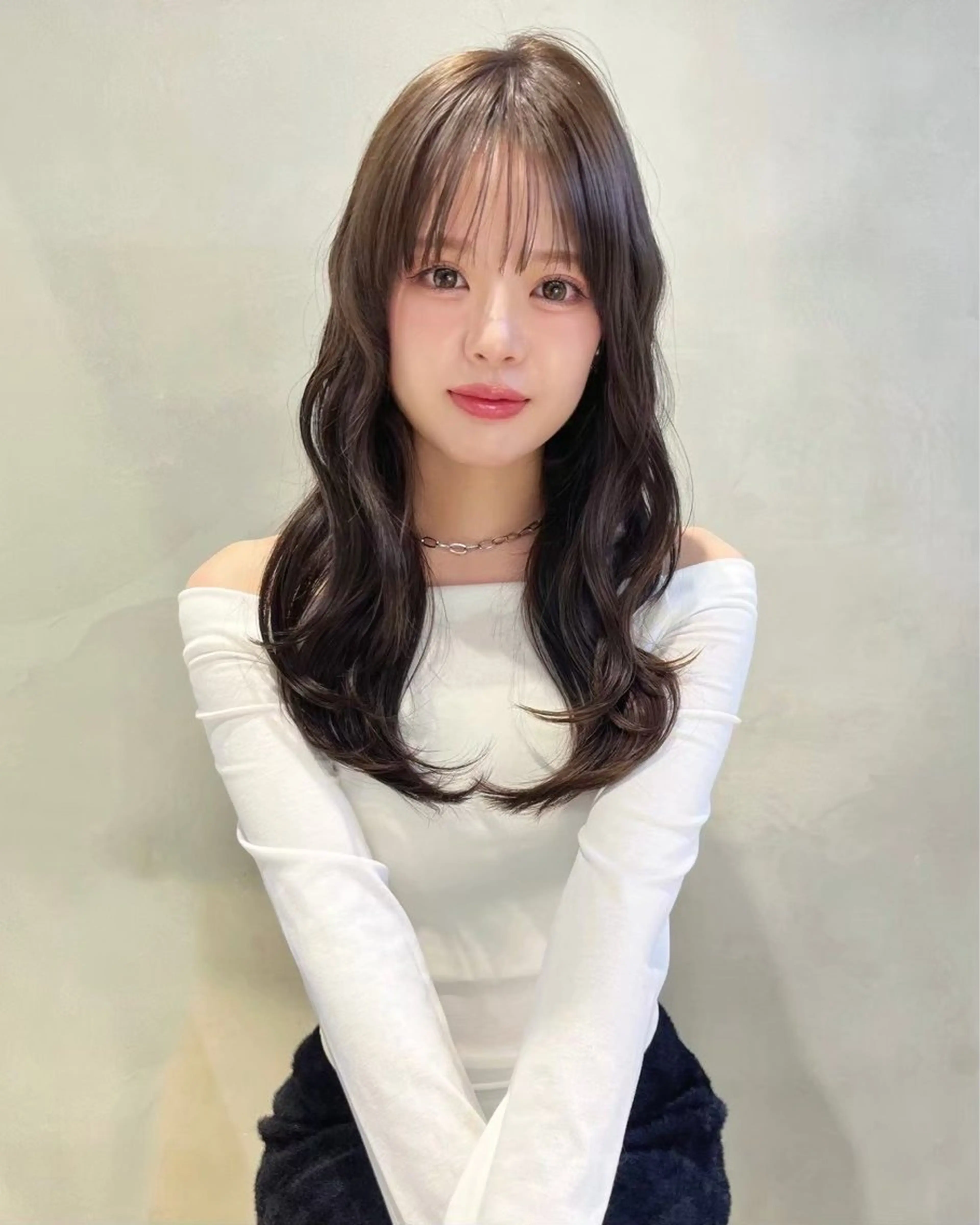 カラー ヘアカラー 透明感カラー🌱‬‪ 結衣のヘアスタイル