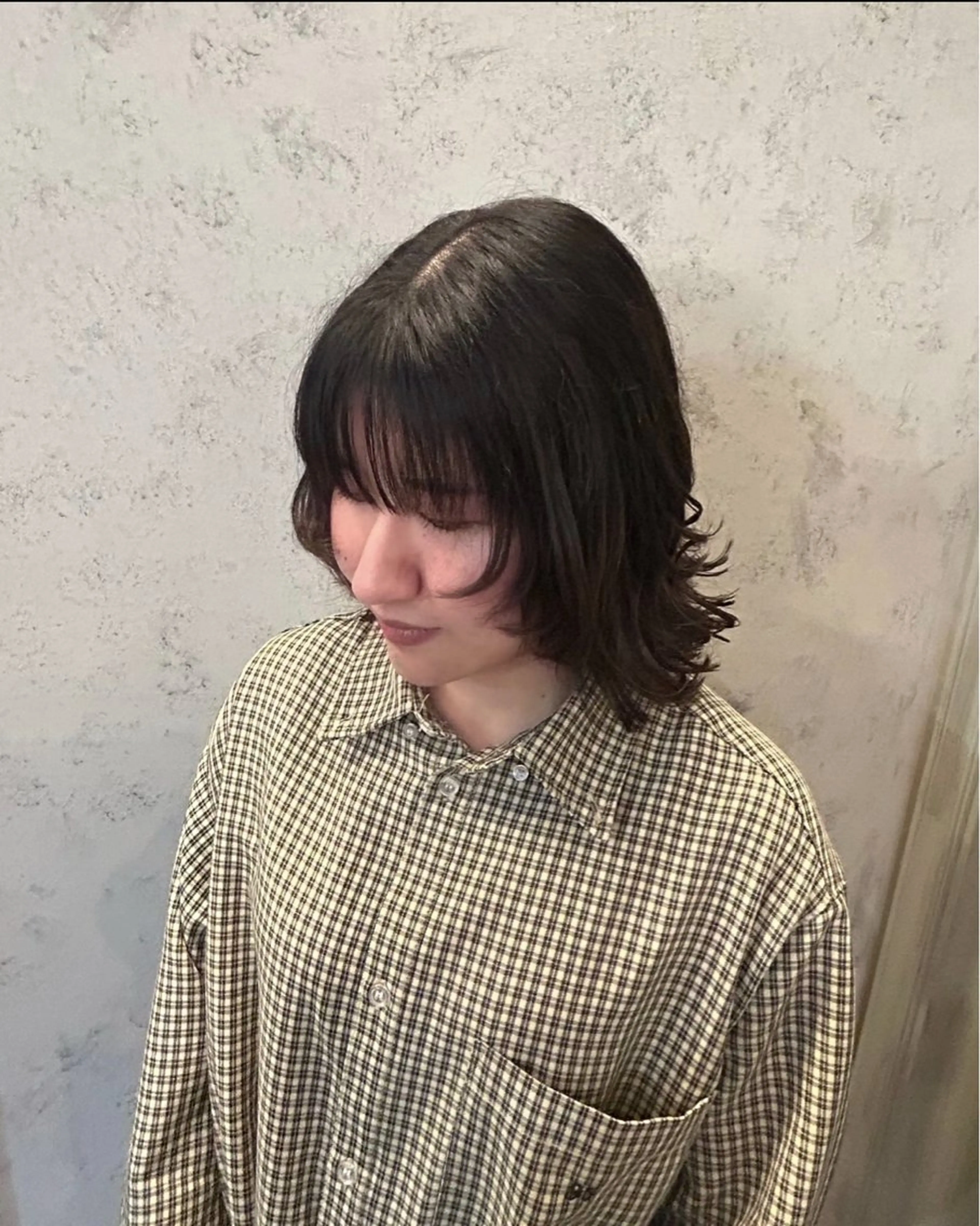 ミディアム 顔周りカット souq. 小渕 紗香のヘアスタイル