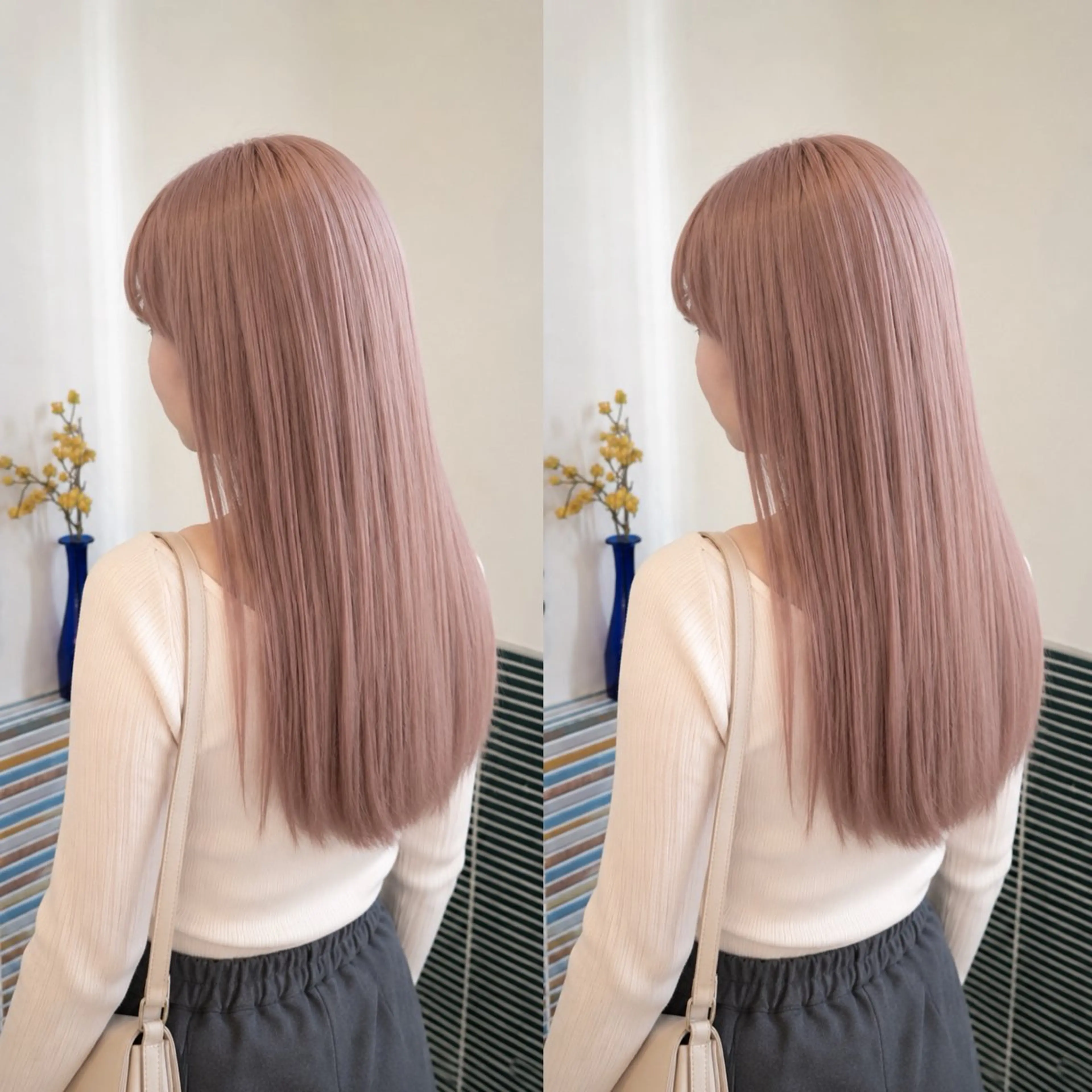 セミロング カラー ヘアカラー カラー特化/ブリーチ 梅田中崎町/あかりのヘアスタイル