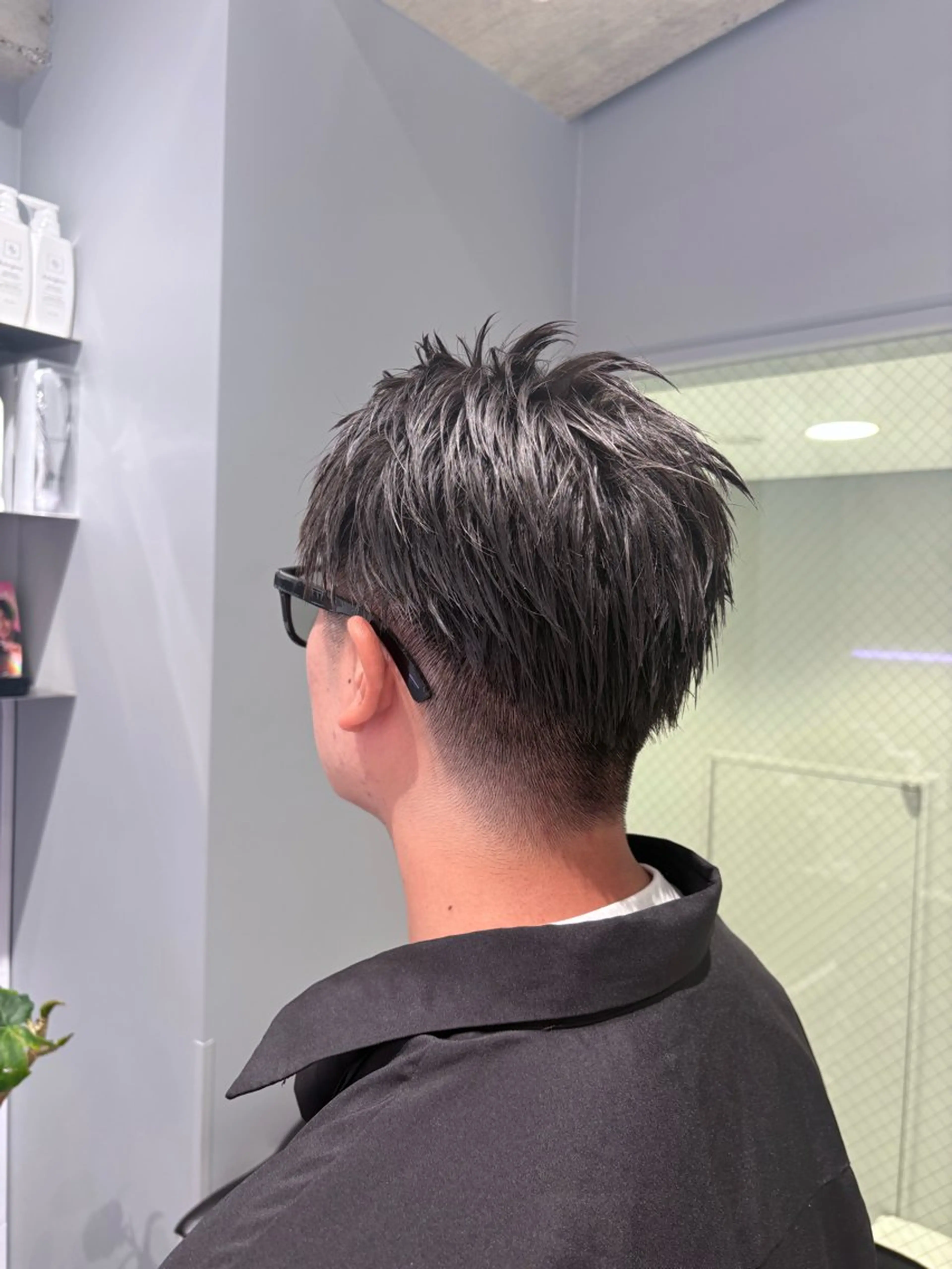 ショート メンズ カット ヘッドスパ 菜々🫧新宿 透明感ケアブリーチのヘアスタイル