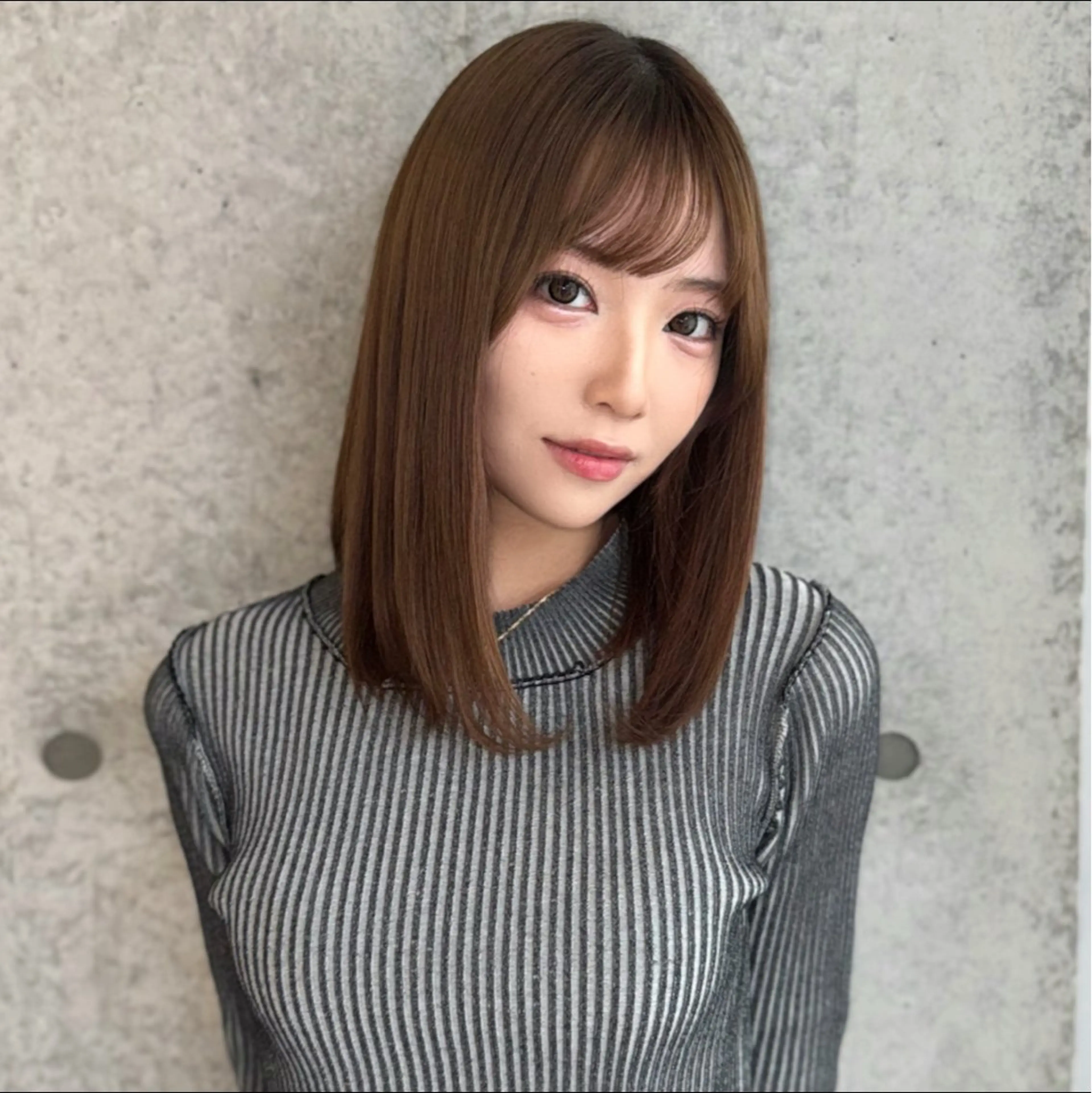 セミロング トリートメント karina🌿レイ ヤーカット/髪質改善のヘアスタイル