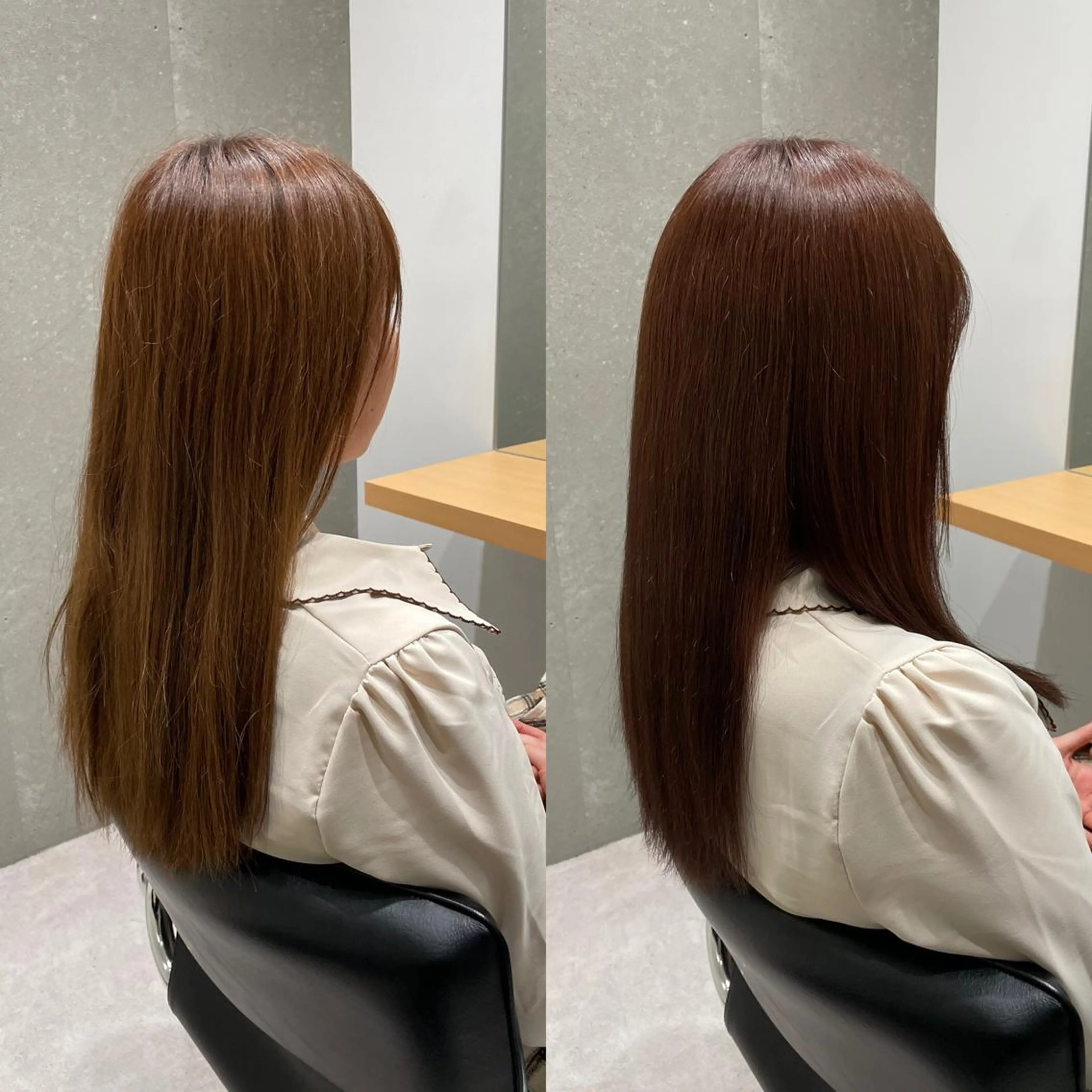 セミロング カラー 髪質改善ヘアケア 艶髪特化/上田のヘアスタイル