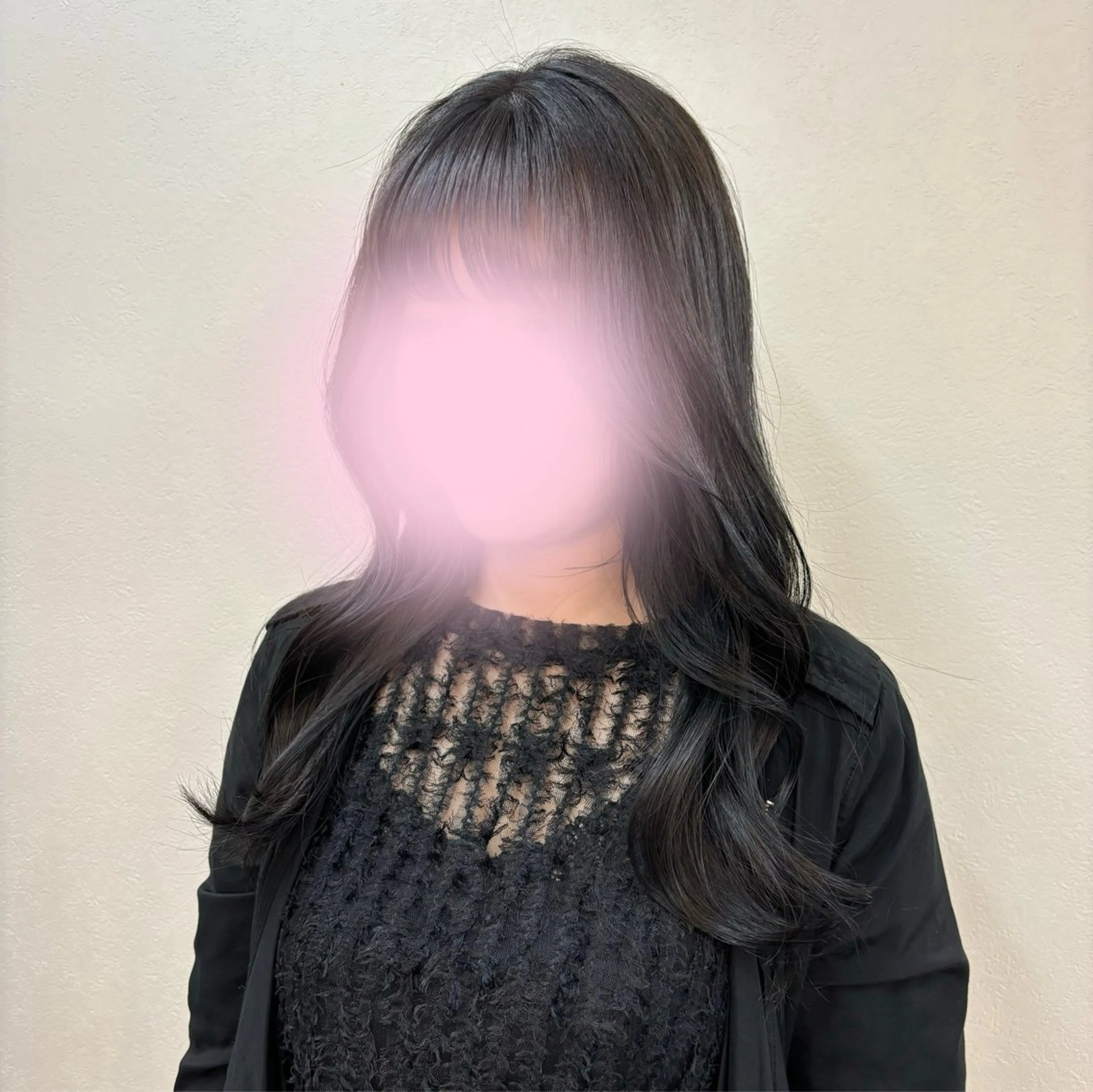 カラー 黒髪 透明感カラー Rune 🫧のヘアスタイル