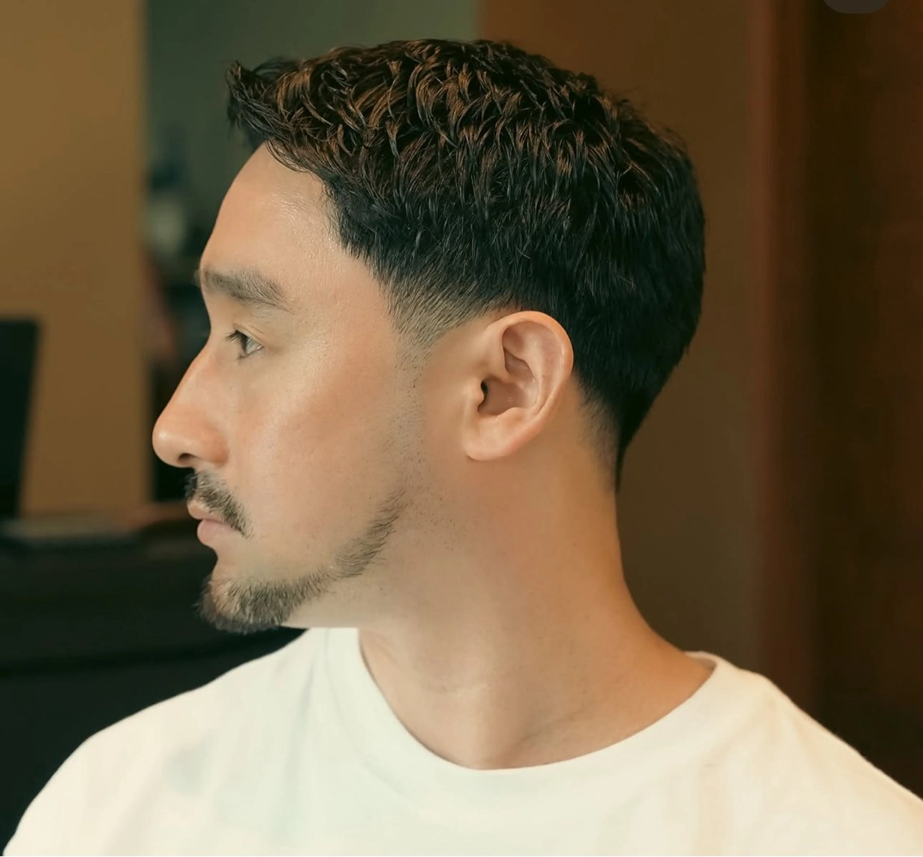 期間限定‼️短髪ショートパーマ➕メンズカット✂️の写真