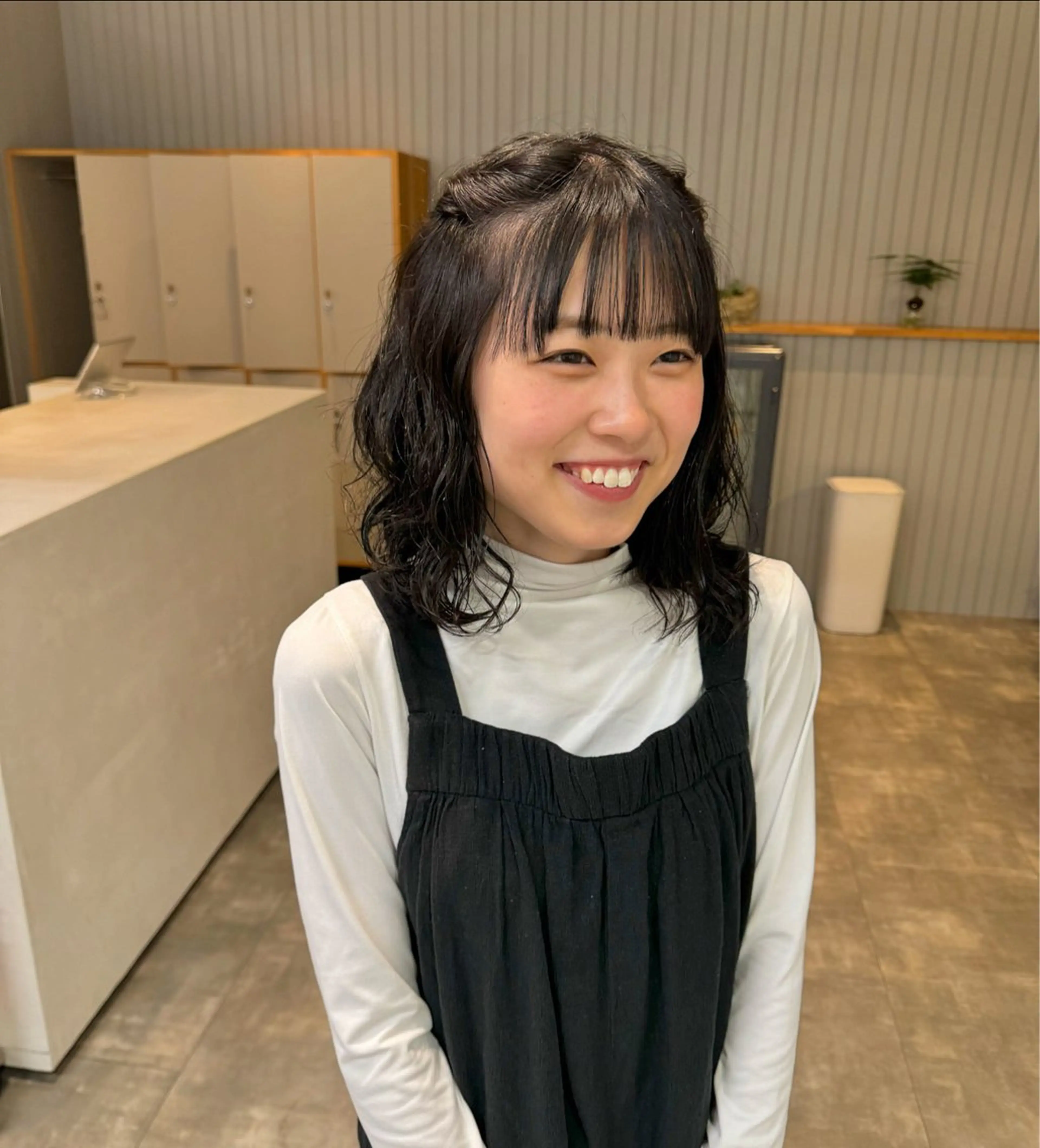 セミロング パーマ ヘアアレンジ セミロングパーマ niu所属・加藤 真由のヘアスタイル