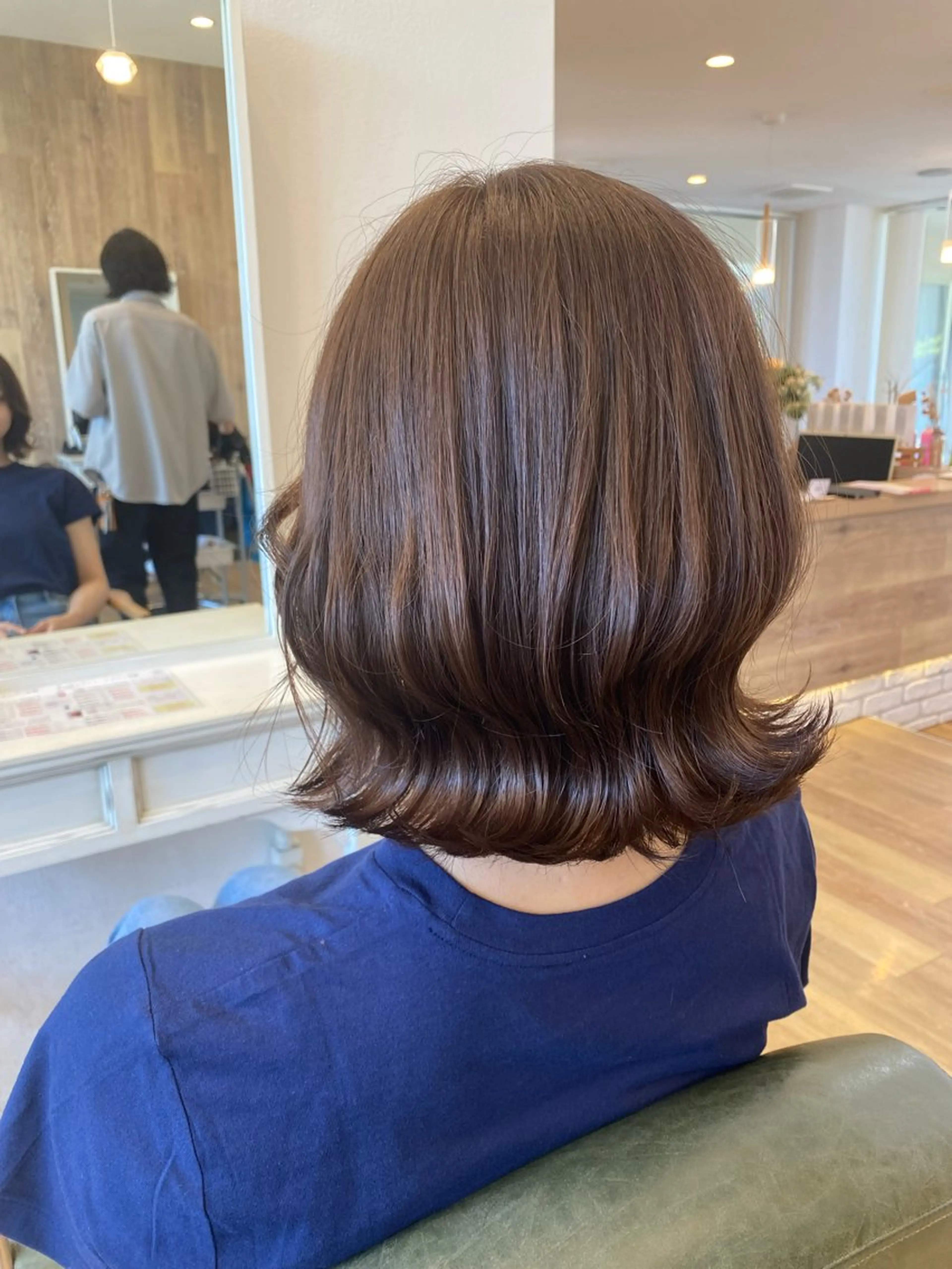 ミディアム カット ヘアカラー トリートメント 梶田 伸篤のヘアスタイル