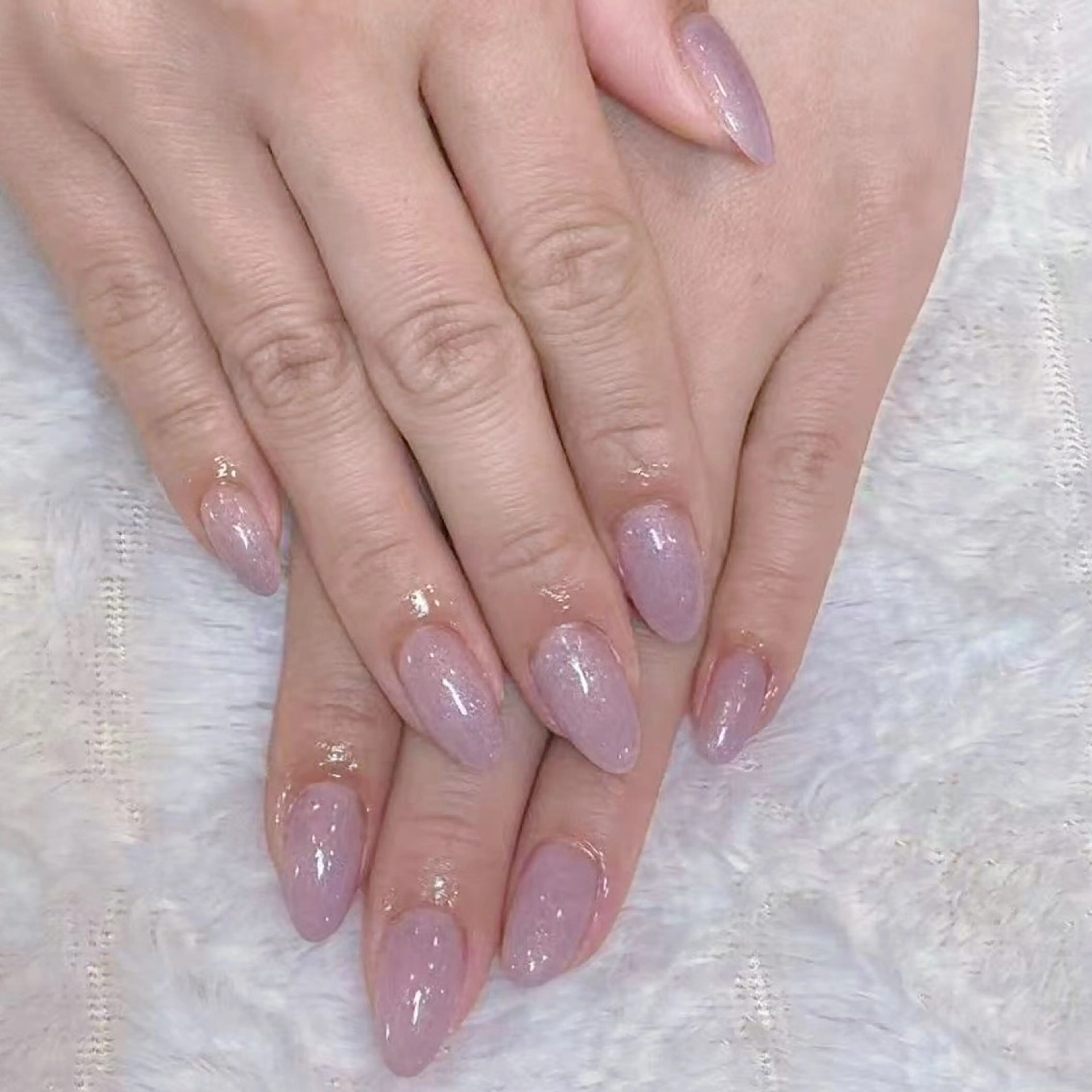 ネイル アートネイル オーロラネイル ガーリー キラキラネイル 韓国ネイル Asher-Yuki 🍁のネイルデザイン